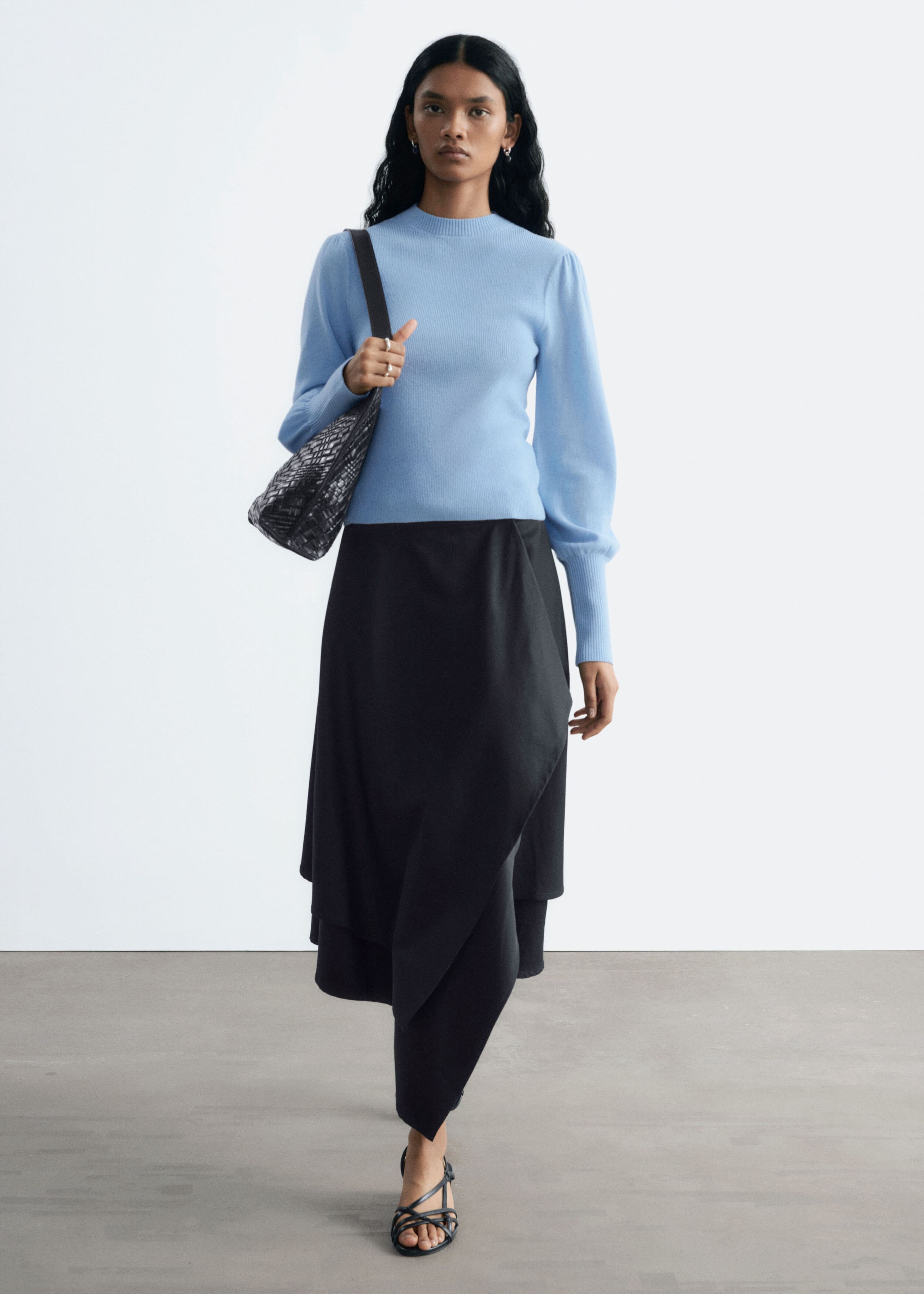 Wollen top - Lichtblauw - Lookbook
