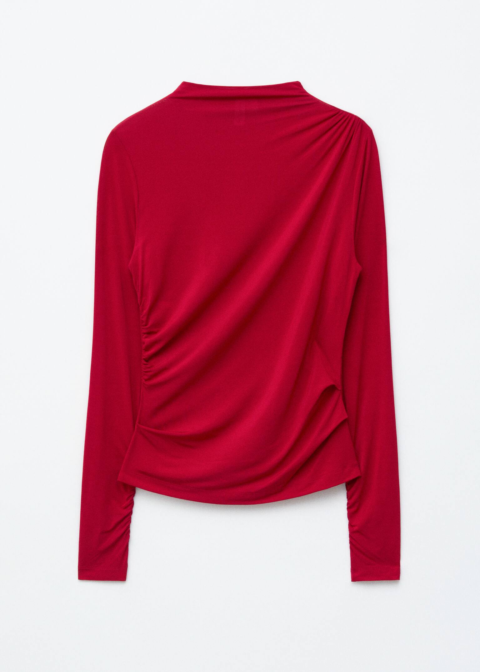 Draped Top - Red - 2