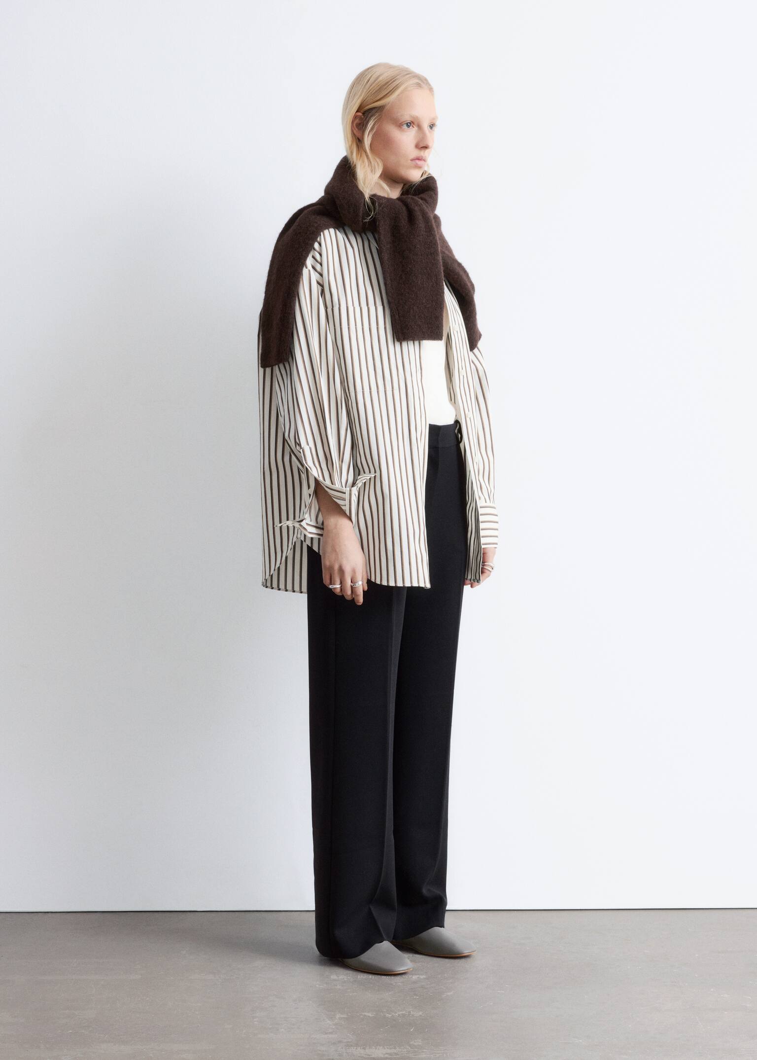 Press-Crease Trousers - Μαύρο/Σκούρο Πράσινο/Μπλε/Σκούρο Καφέ/Κρέμ/Dark Red - 7