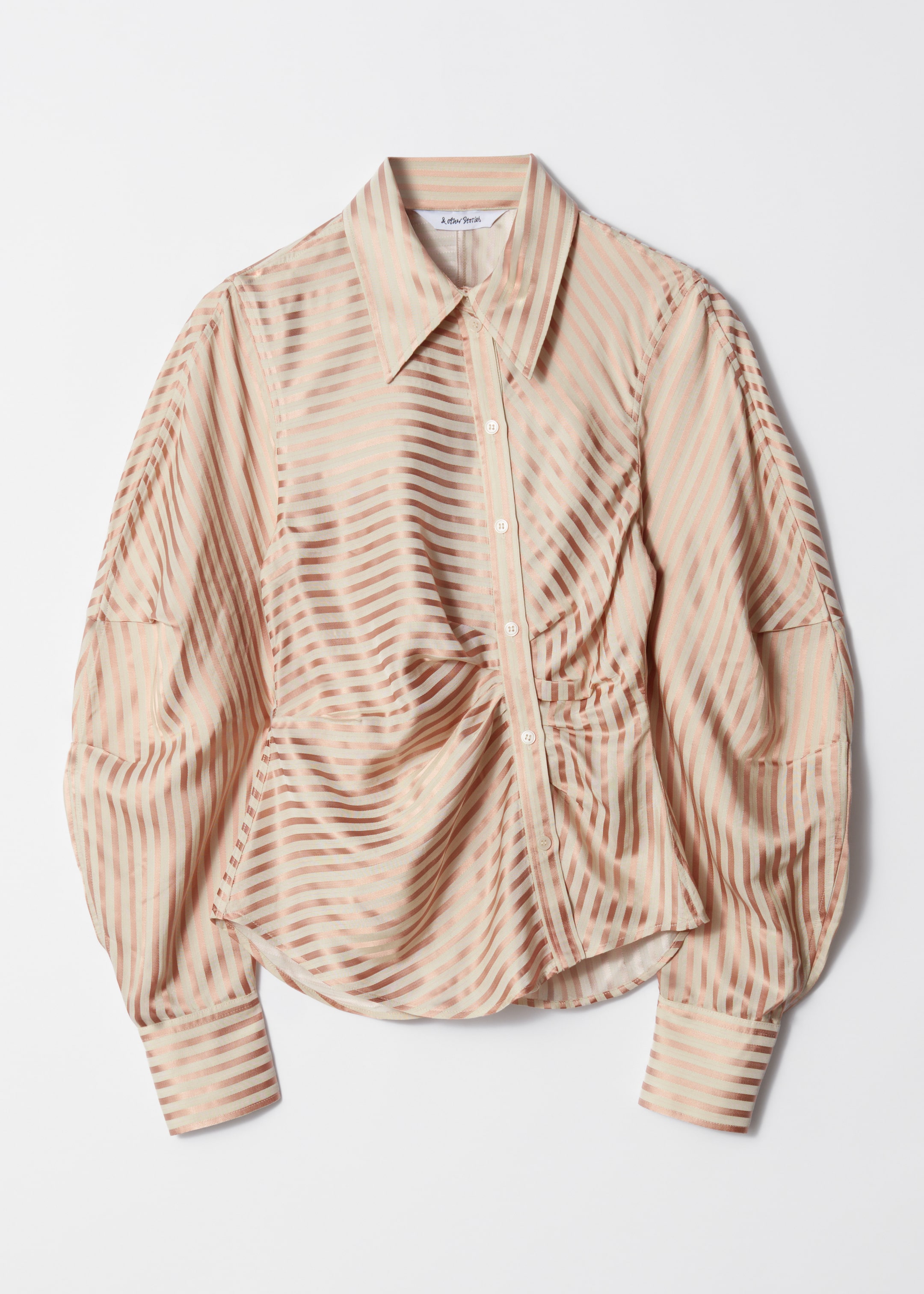 Größeres Bild anzeigen: Asymmetrisches Hemd - Beige/Rosa - Ladies | H&M AT 5