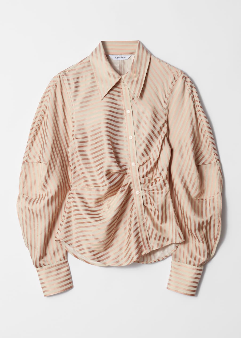 Camicia asimmetrica - Beige/Rosa - Natura morta