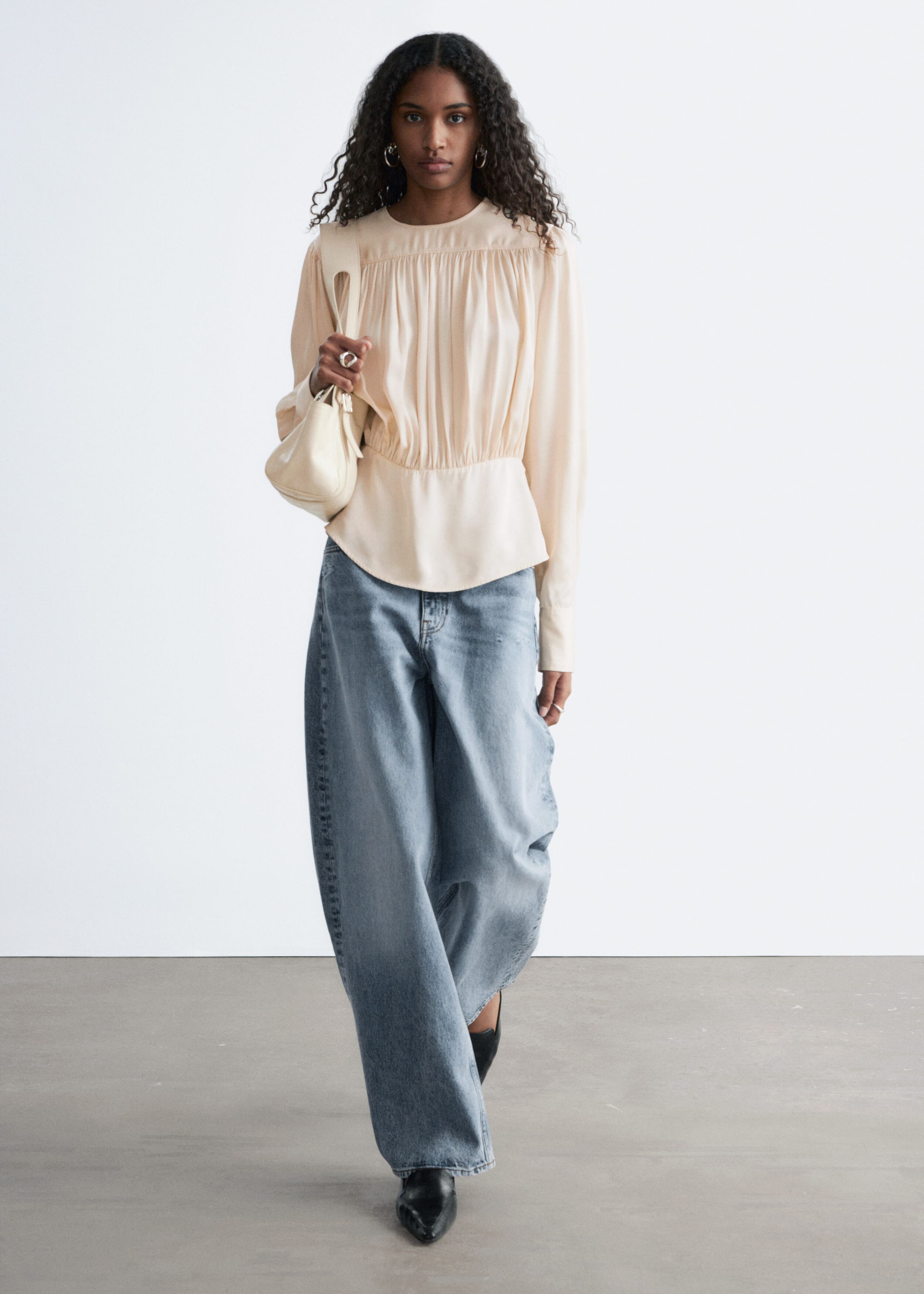 Image of Blusa con arricciature