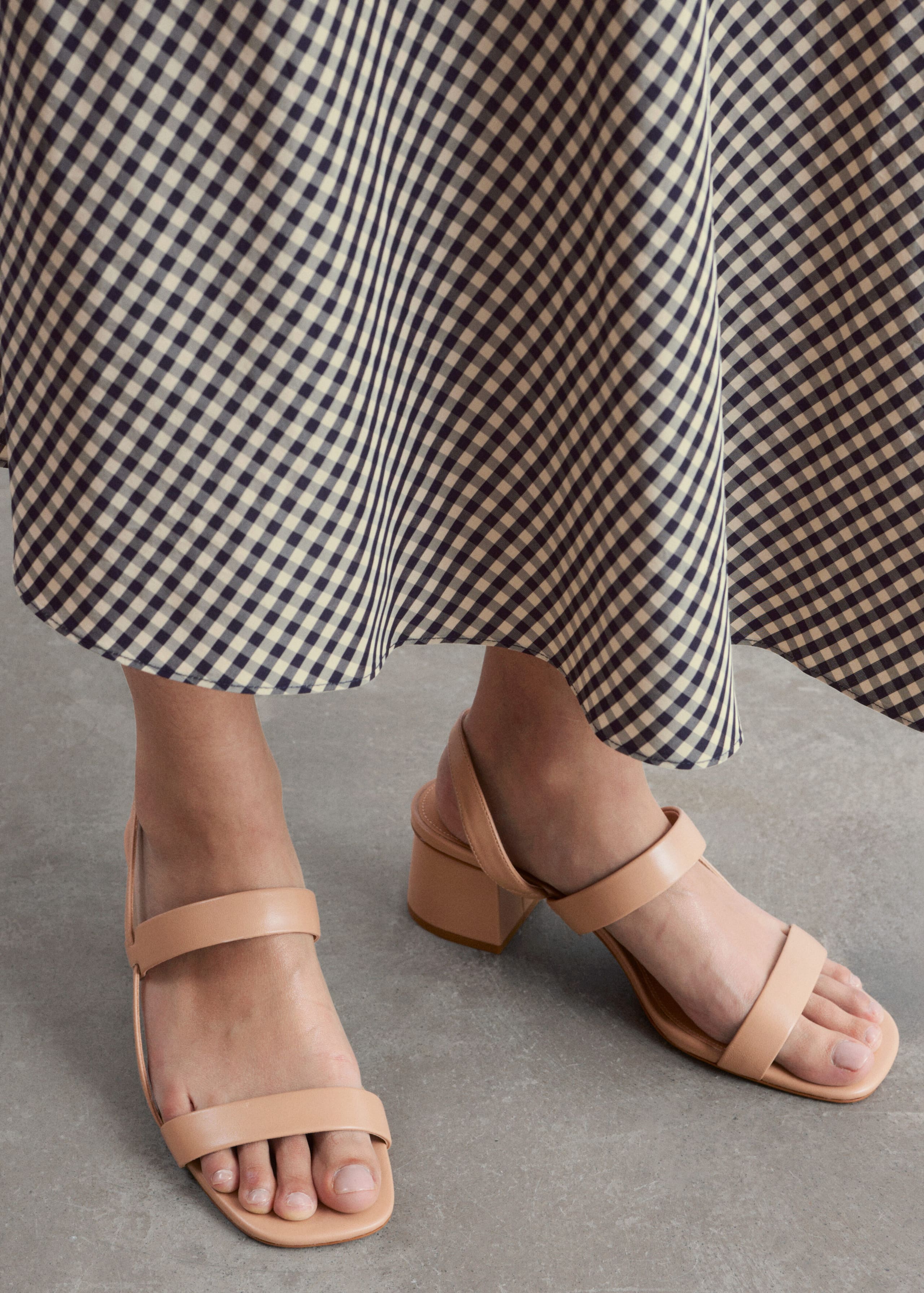 Image of Strappy Block Heel Sandals