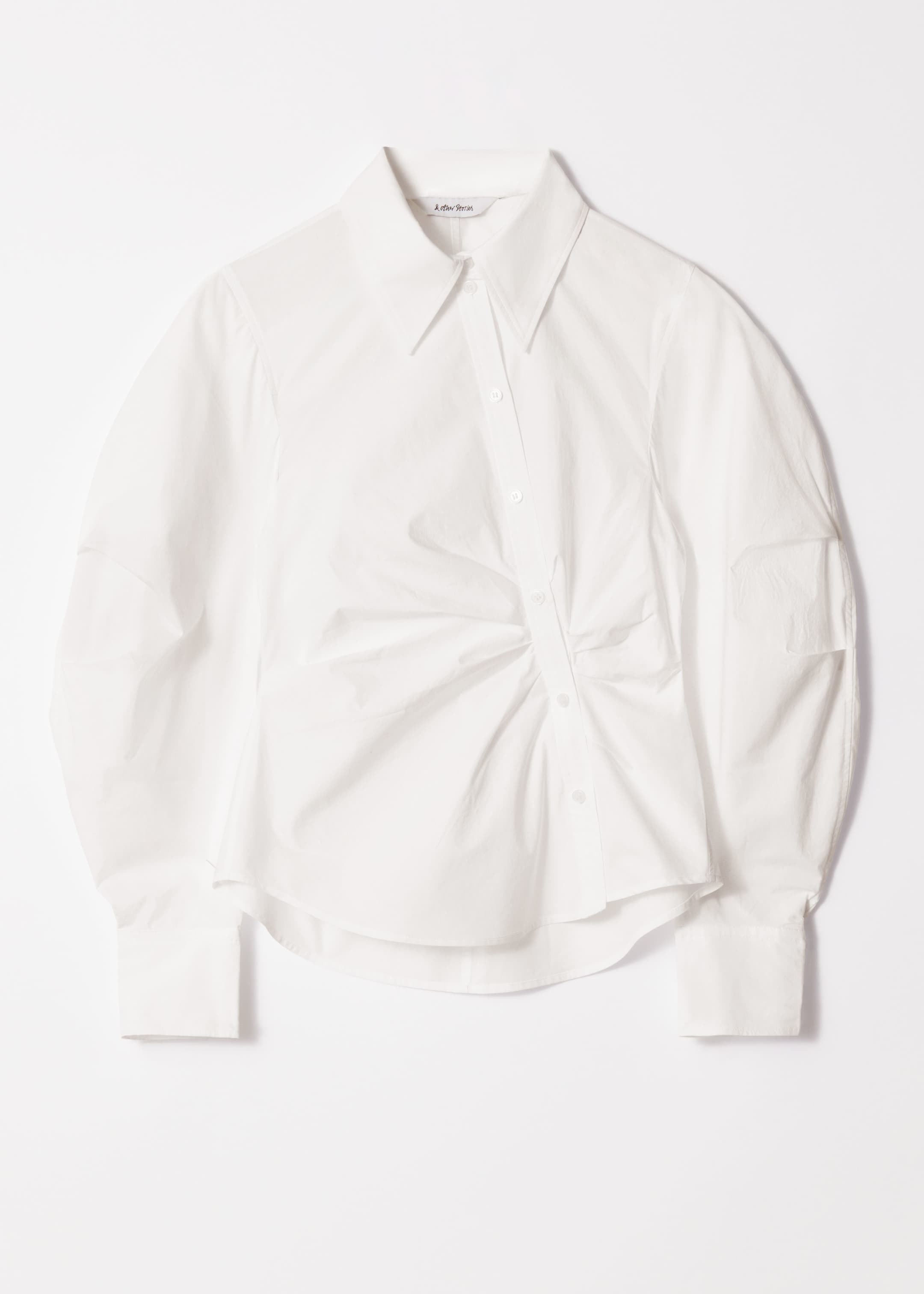 Visualizza immagine più grande: Camicia in cotone asimmetrica - Bianco - DONNA | H&M IT 7