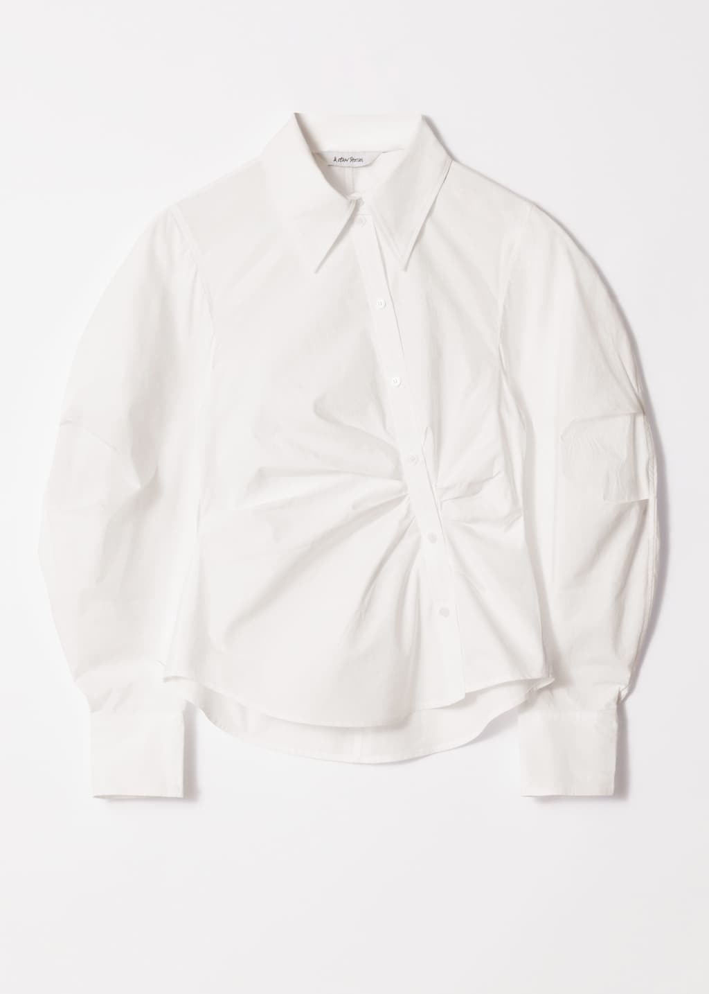 Image of Asymmetrical Cotton Shirt