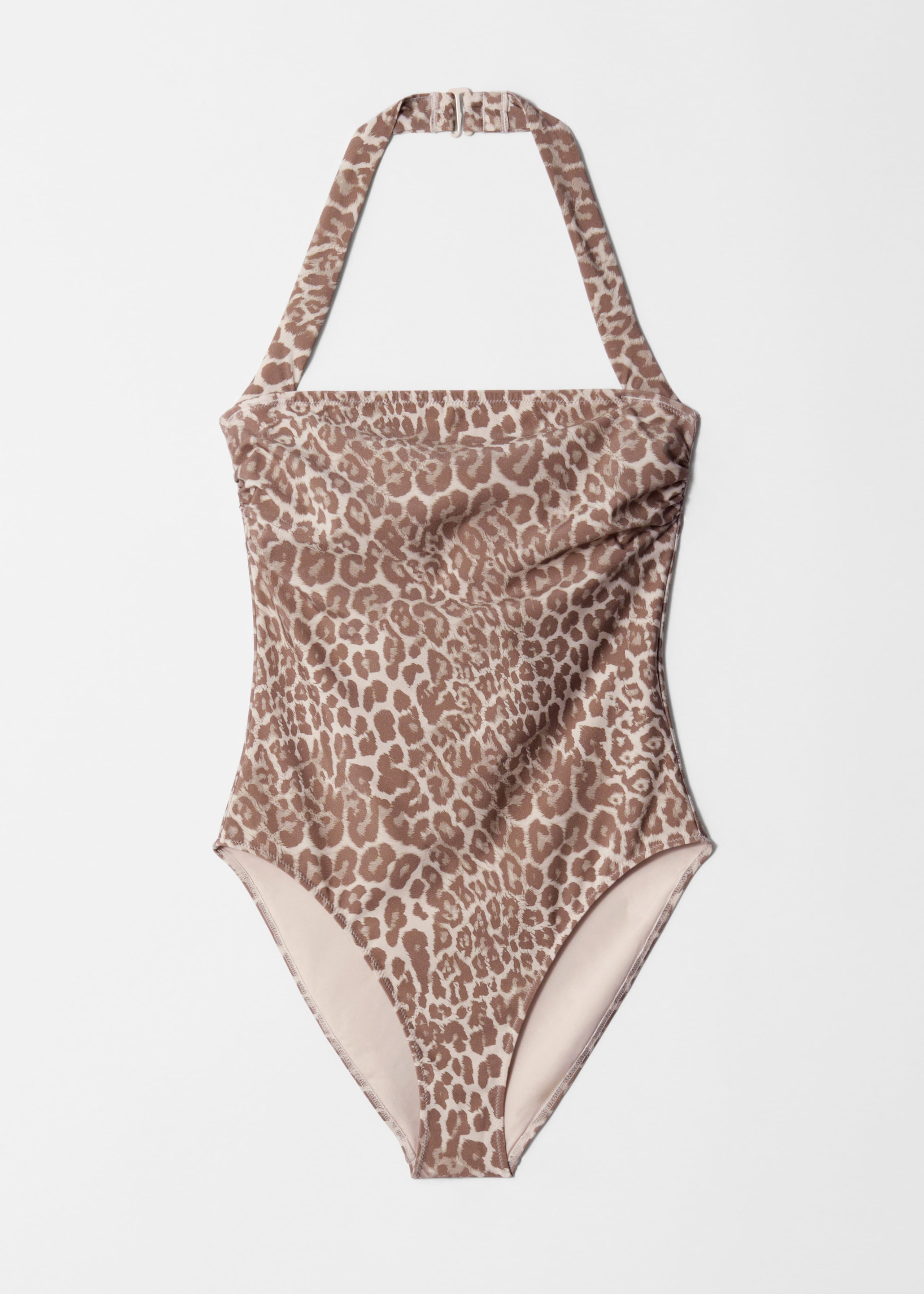 Traje de baño con cuello halter - Leopardo - Bodegón