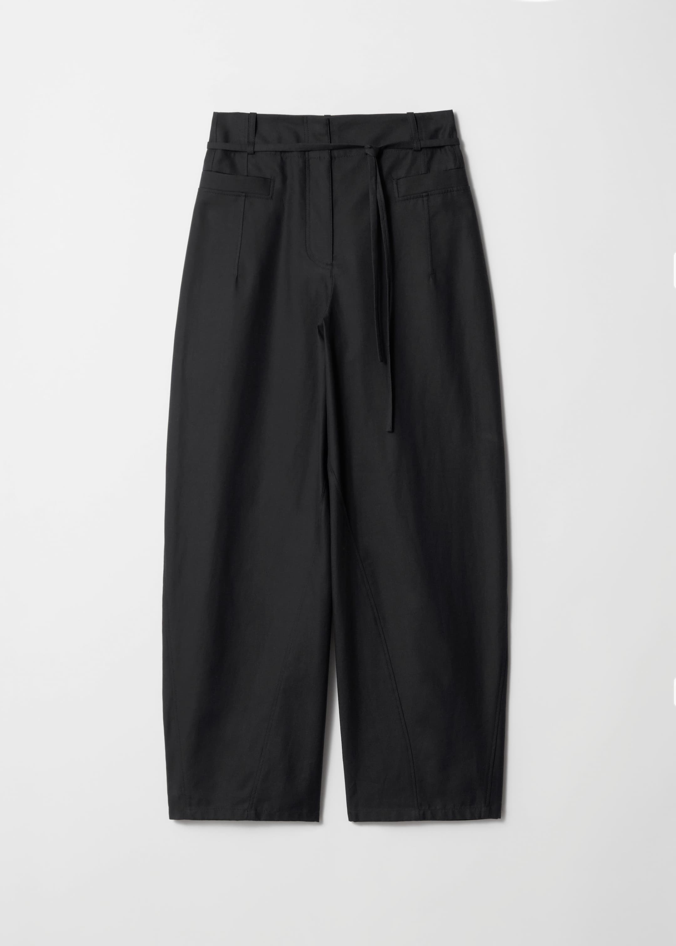 View larger image: Barrel-Leg Trousers - Black - Ladies | H&M GB 1