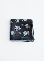 Black/Blue Floral