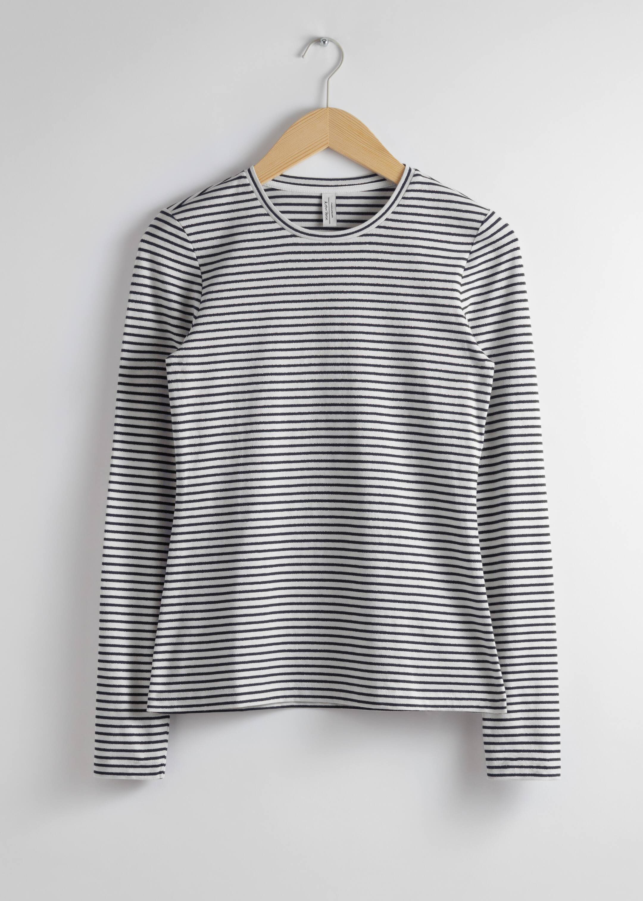 Größeres Bild ansehen: Gestrieftes Glitzeroberteil - Navyblau/cremefarben gestreift - Ladies | H&M DE 1