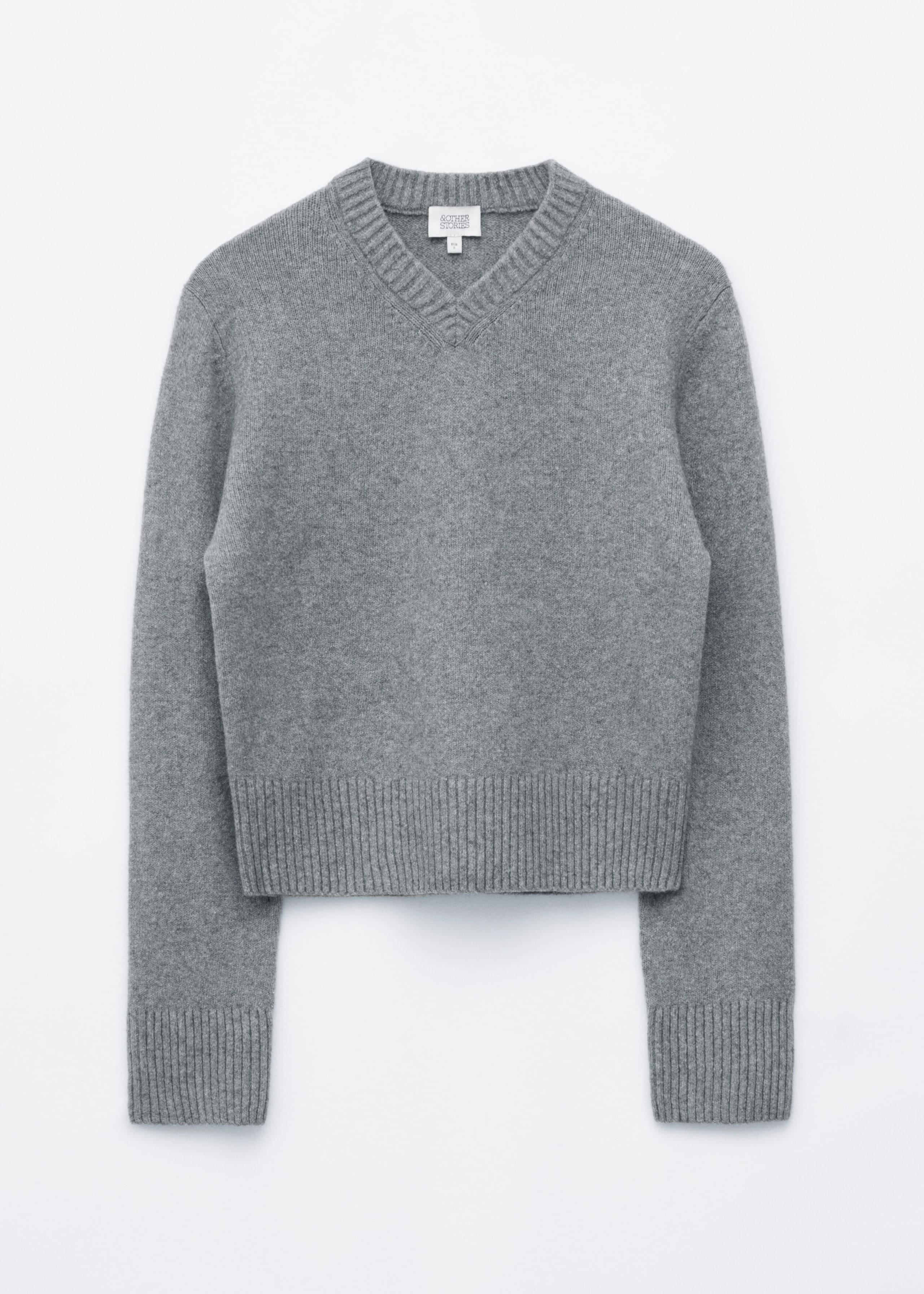 V-Neck Jumper - Grey - Still Life