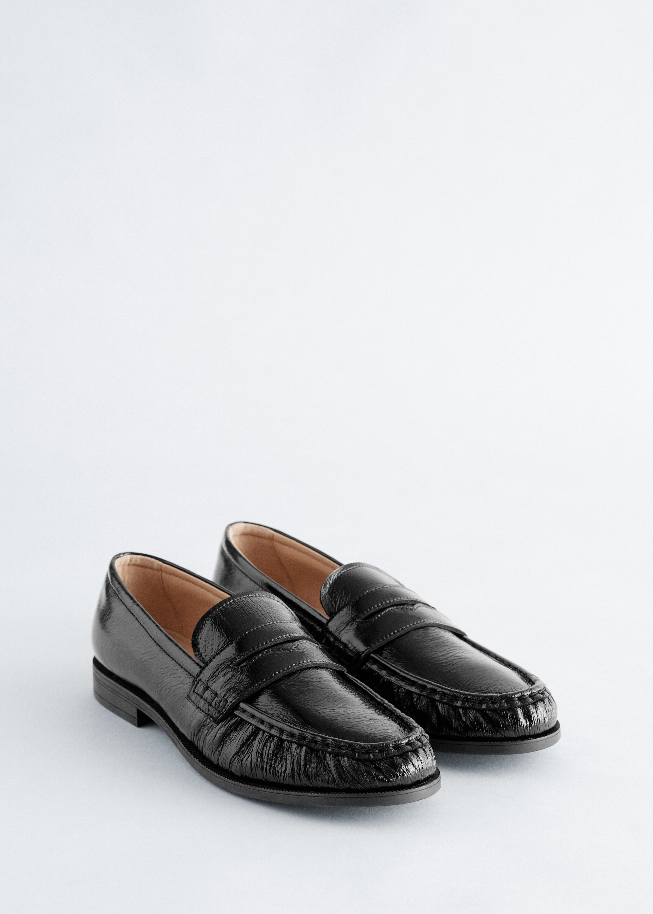 Square-Toe Leather Loafers - Black - Shoes - & Other Stories US