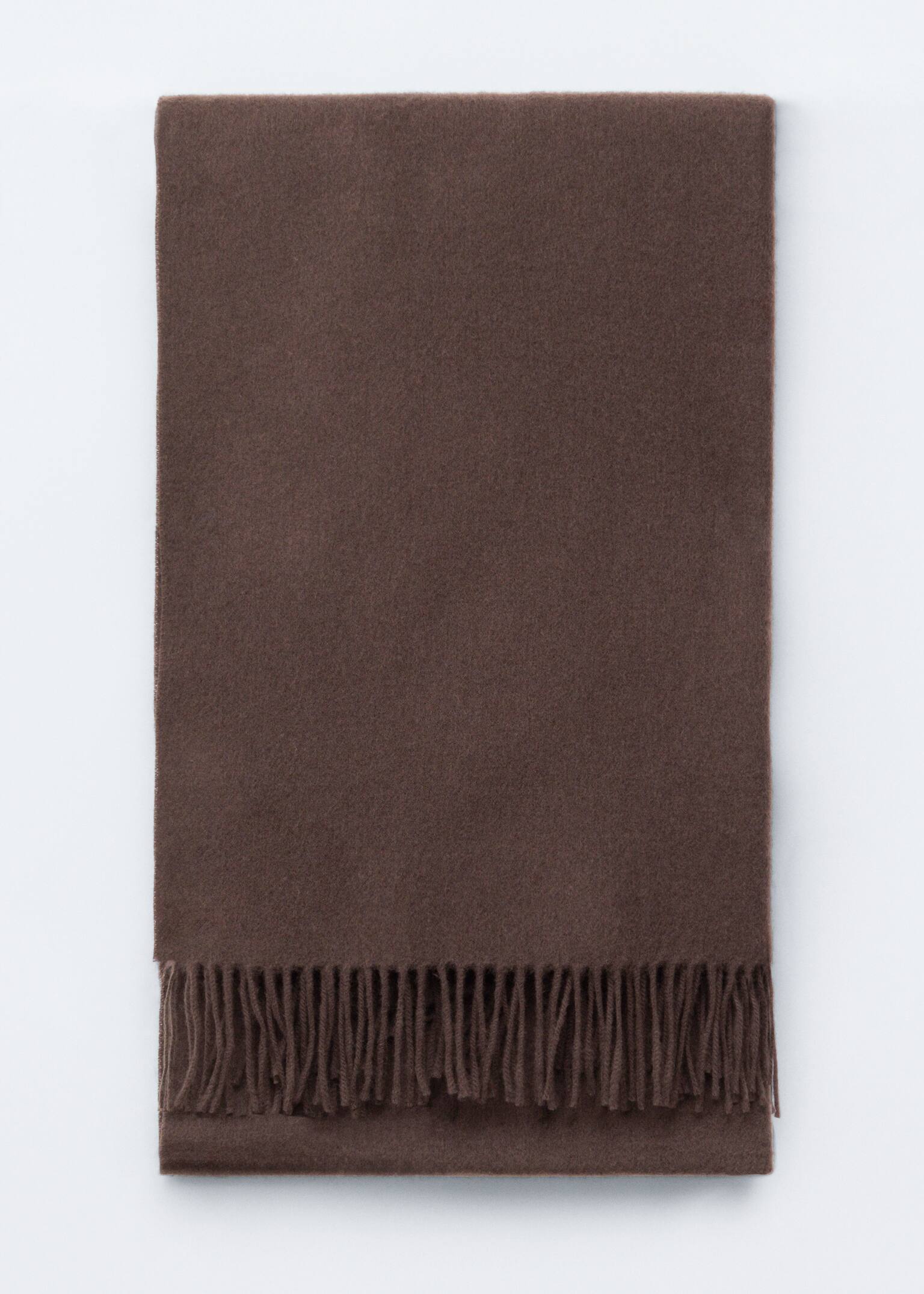 Fringed Wool Blanket Scarf - Mahon/Crem/Gri/Light Yellow