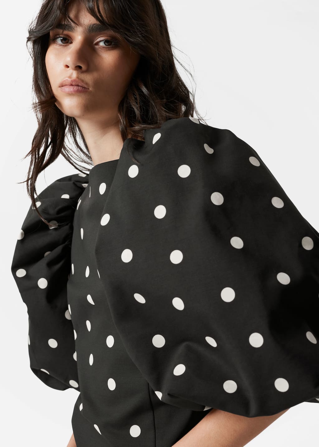 Image of Puff-Sleeve Mini Dress