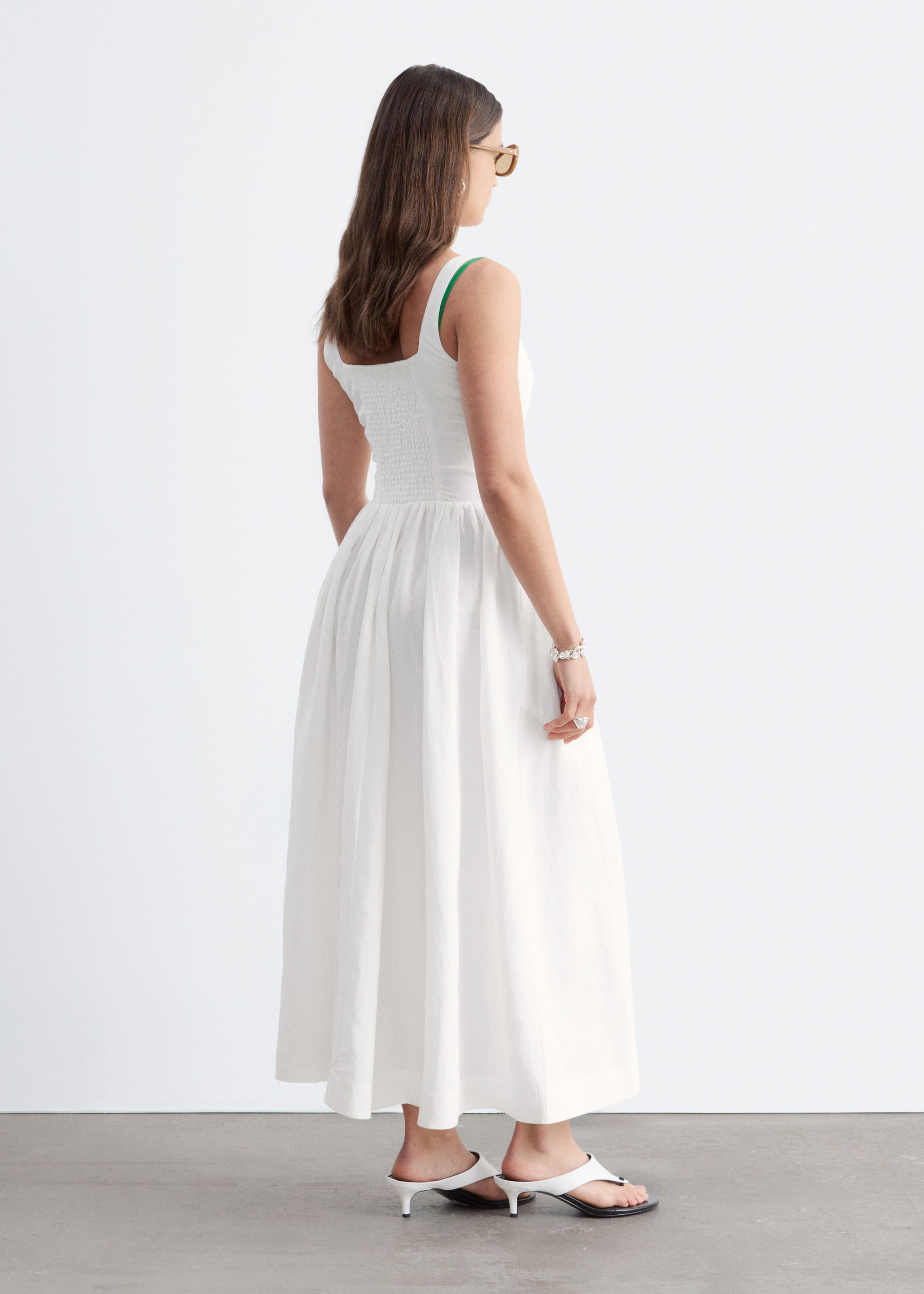 Image of Fit-and-Flare Midi Dress