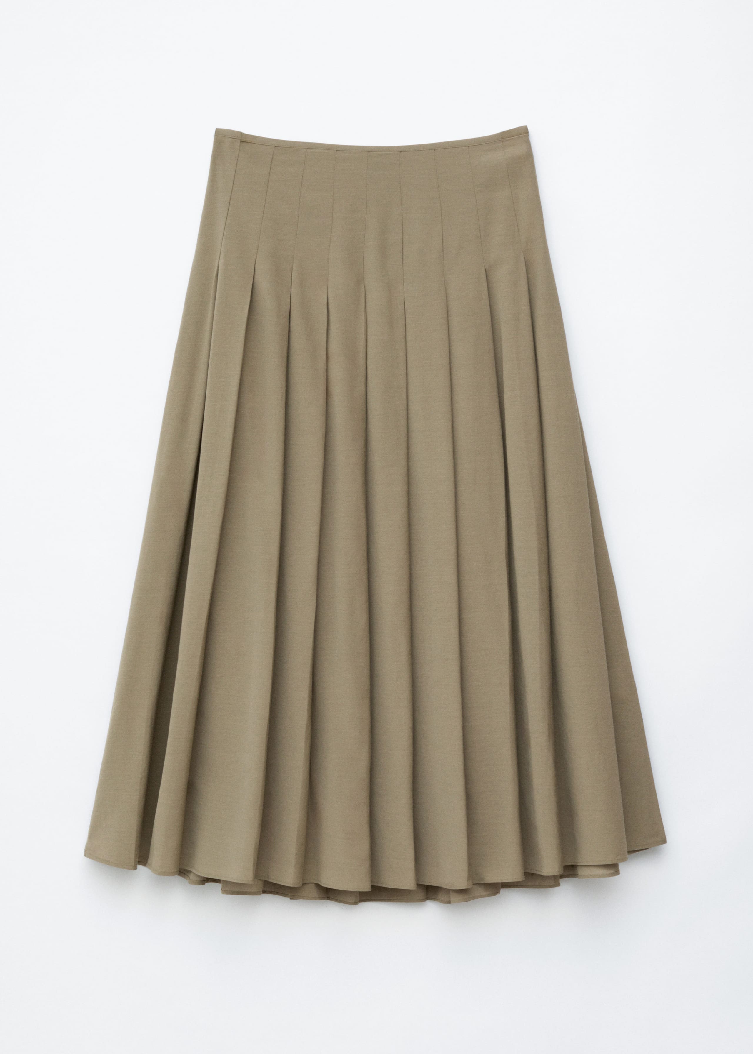Image of Pleated Midi Skirt