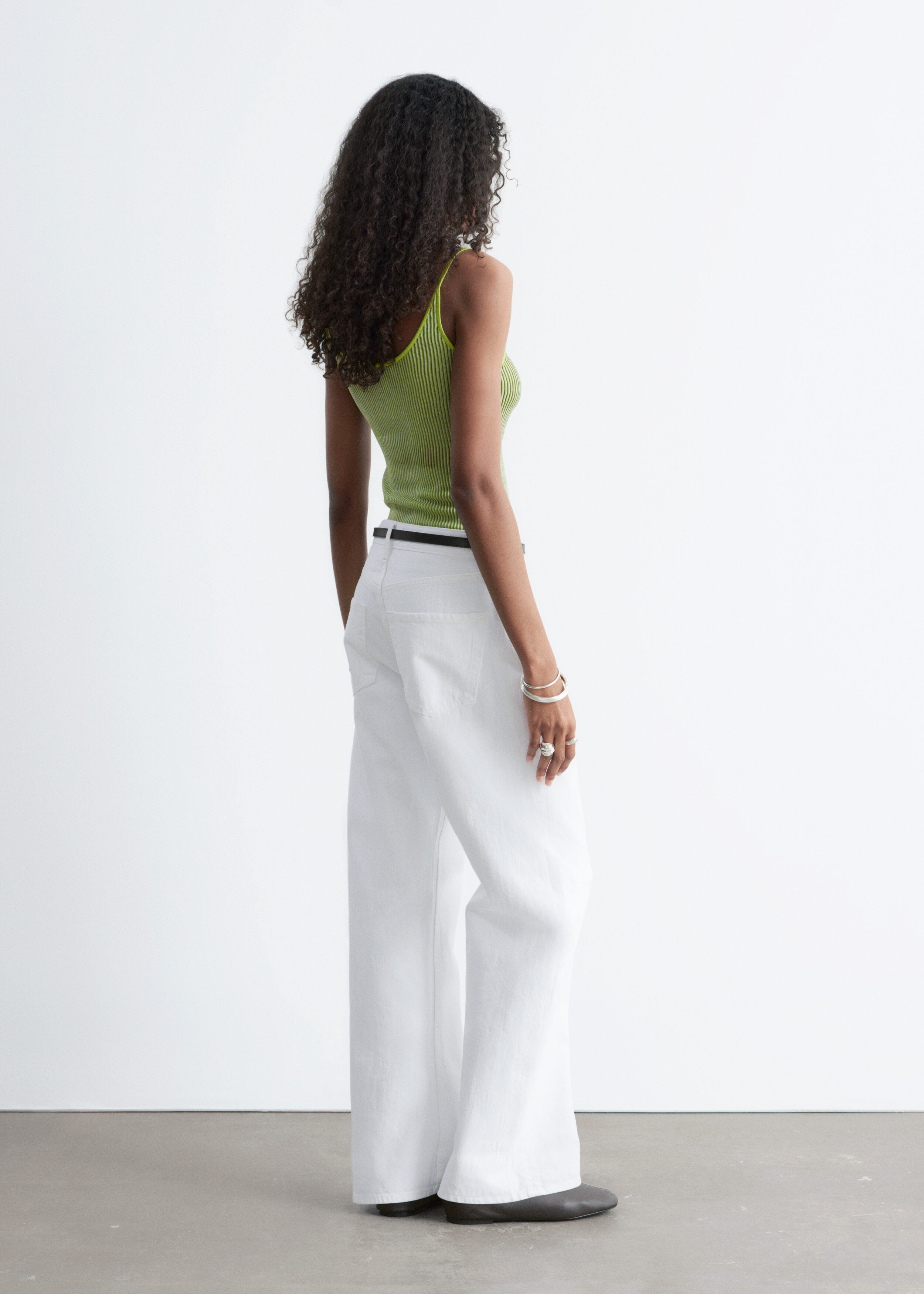 Rib-Knit Camisole - Green - Tops & t-shirts | & Other Stories GG
