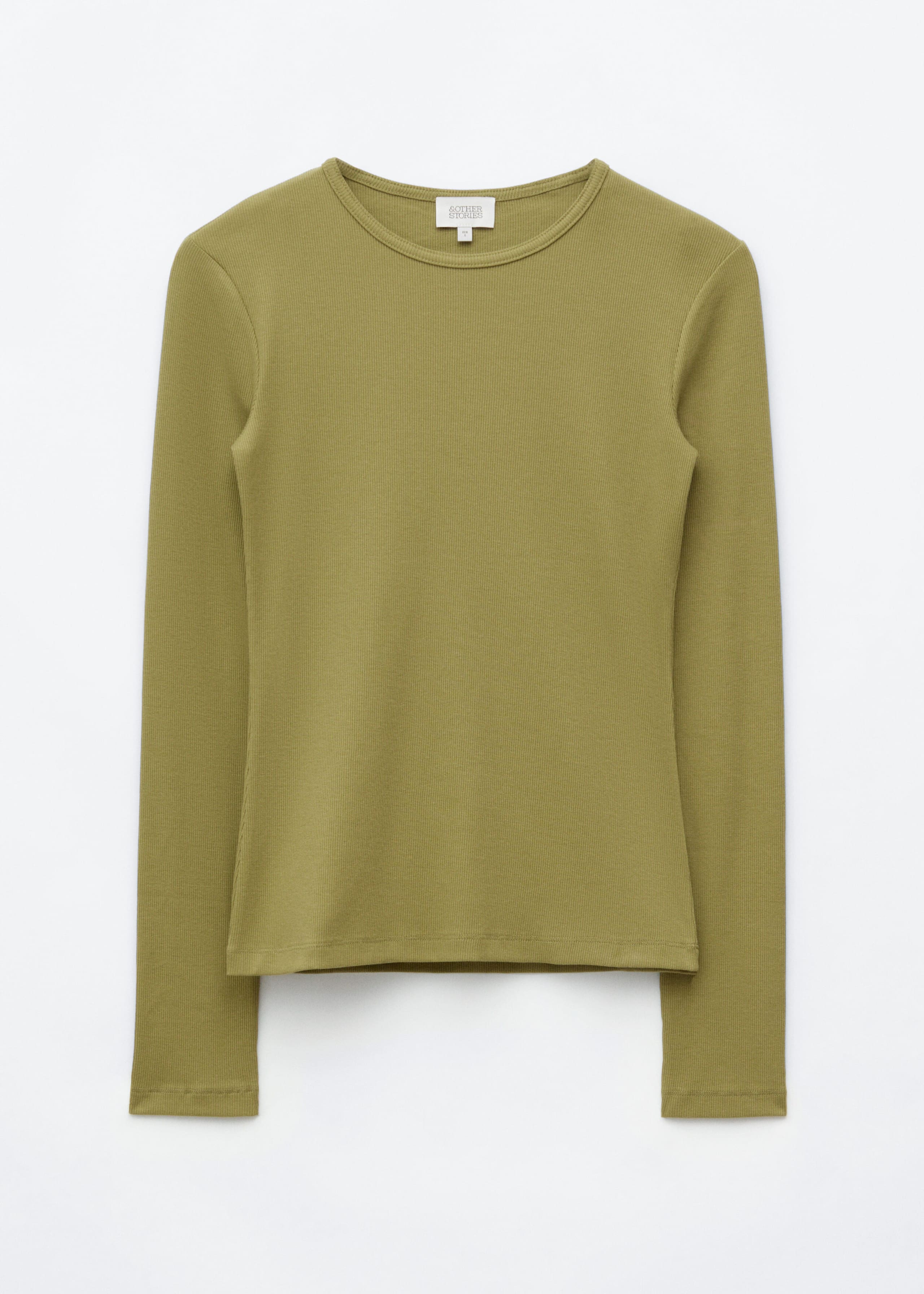 Ribbed Long-Sleeve Top - Black - Still Life