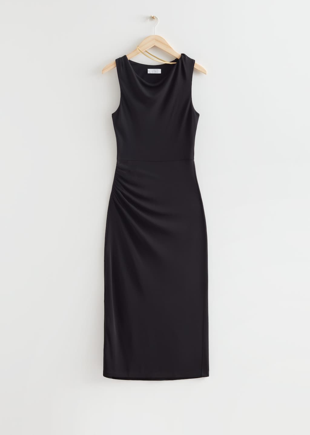ChainNecklaceMidiDress - Black - Bodegón