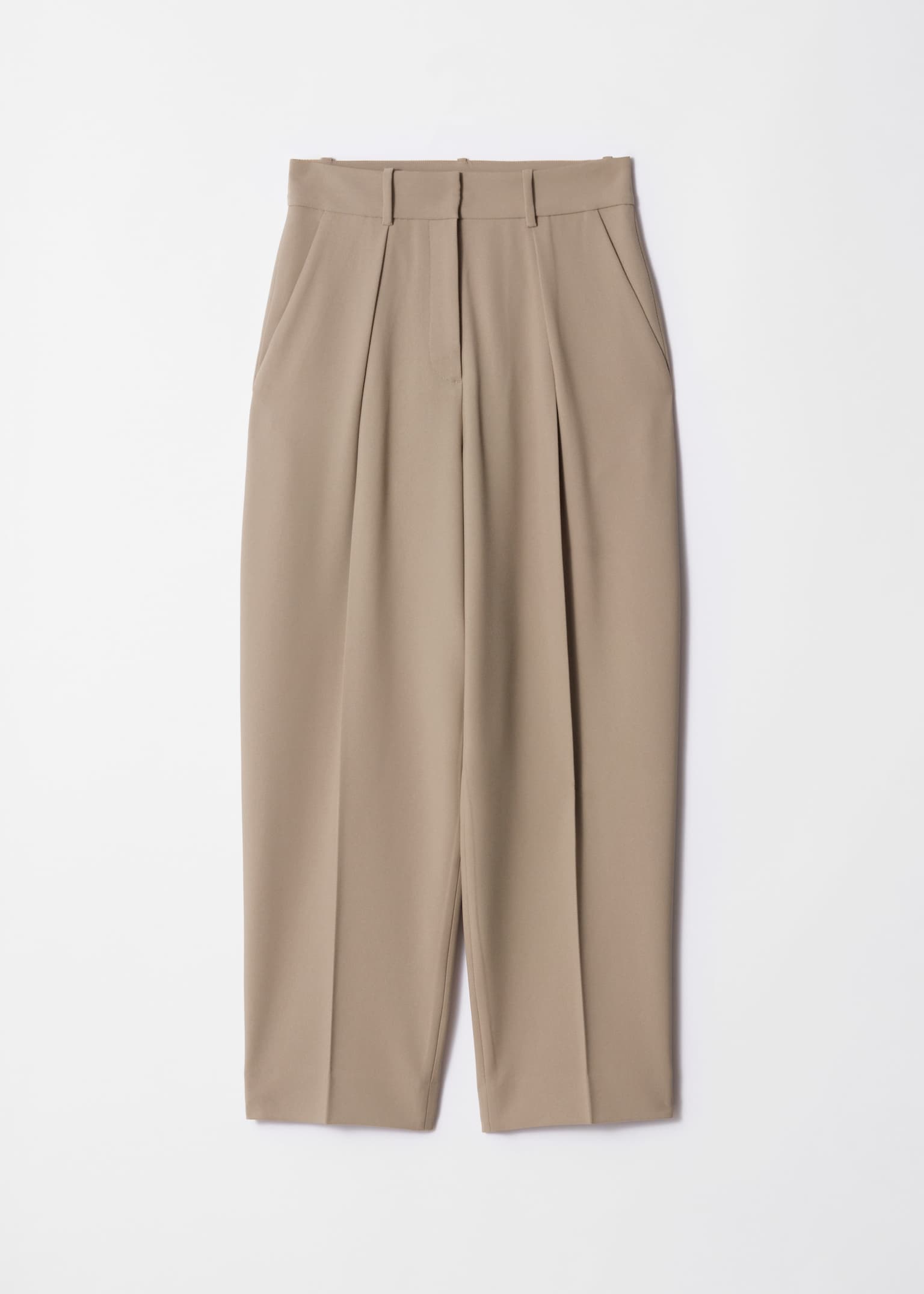 Pantaloni conici croiți - Bej/Gri/Negru - 2