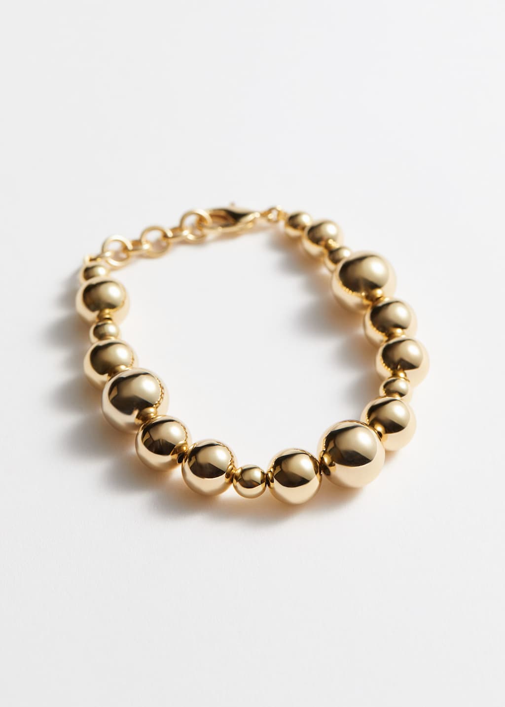 Pulsera de cuentas asimétricas - Oro - Bodegón