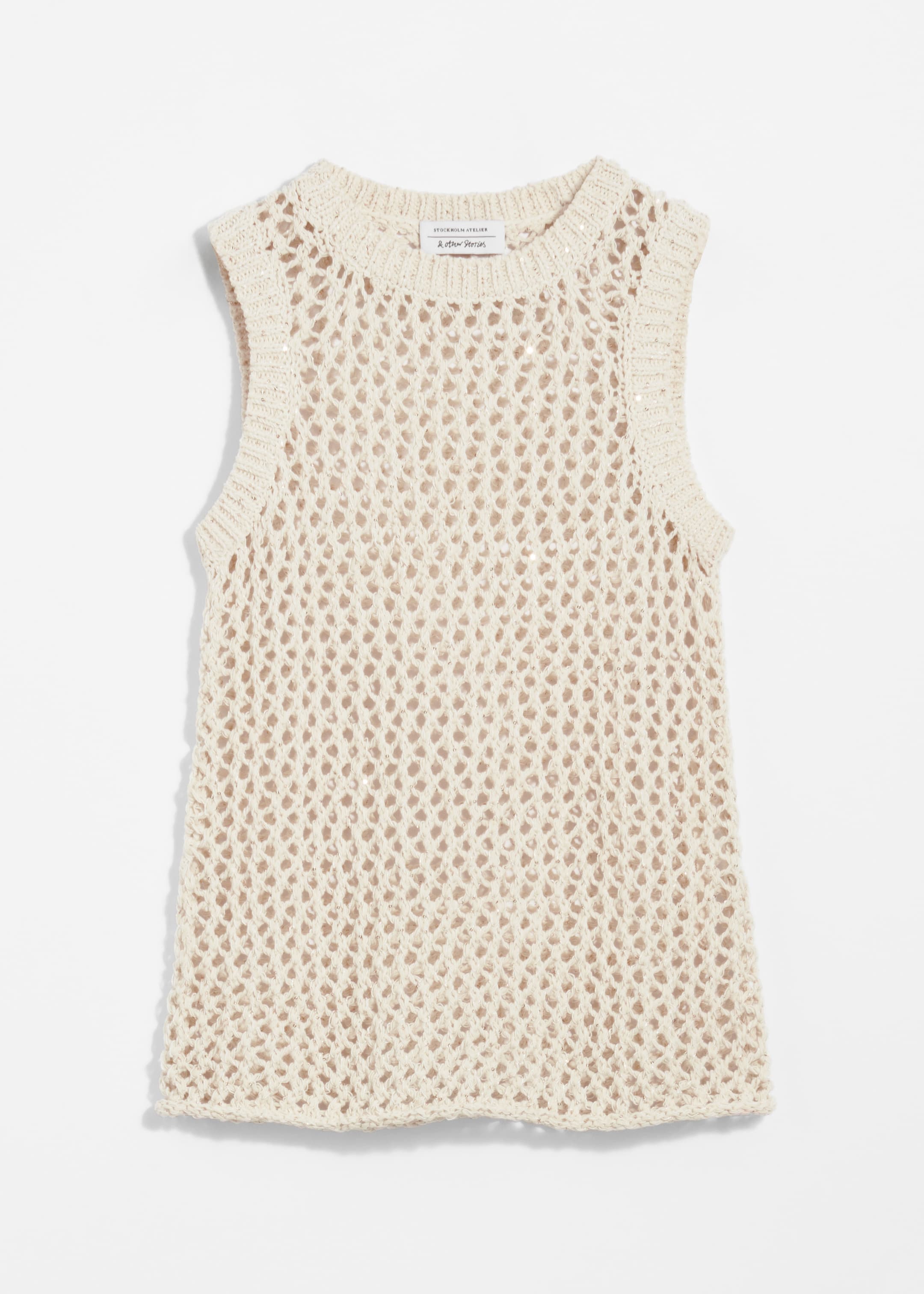 View larger image: Crocheted Tank Top - White - Ladies | H&M GB 1