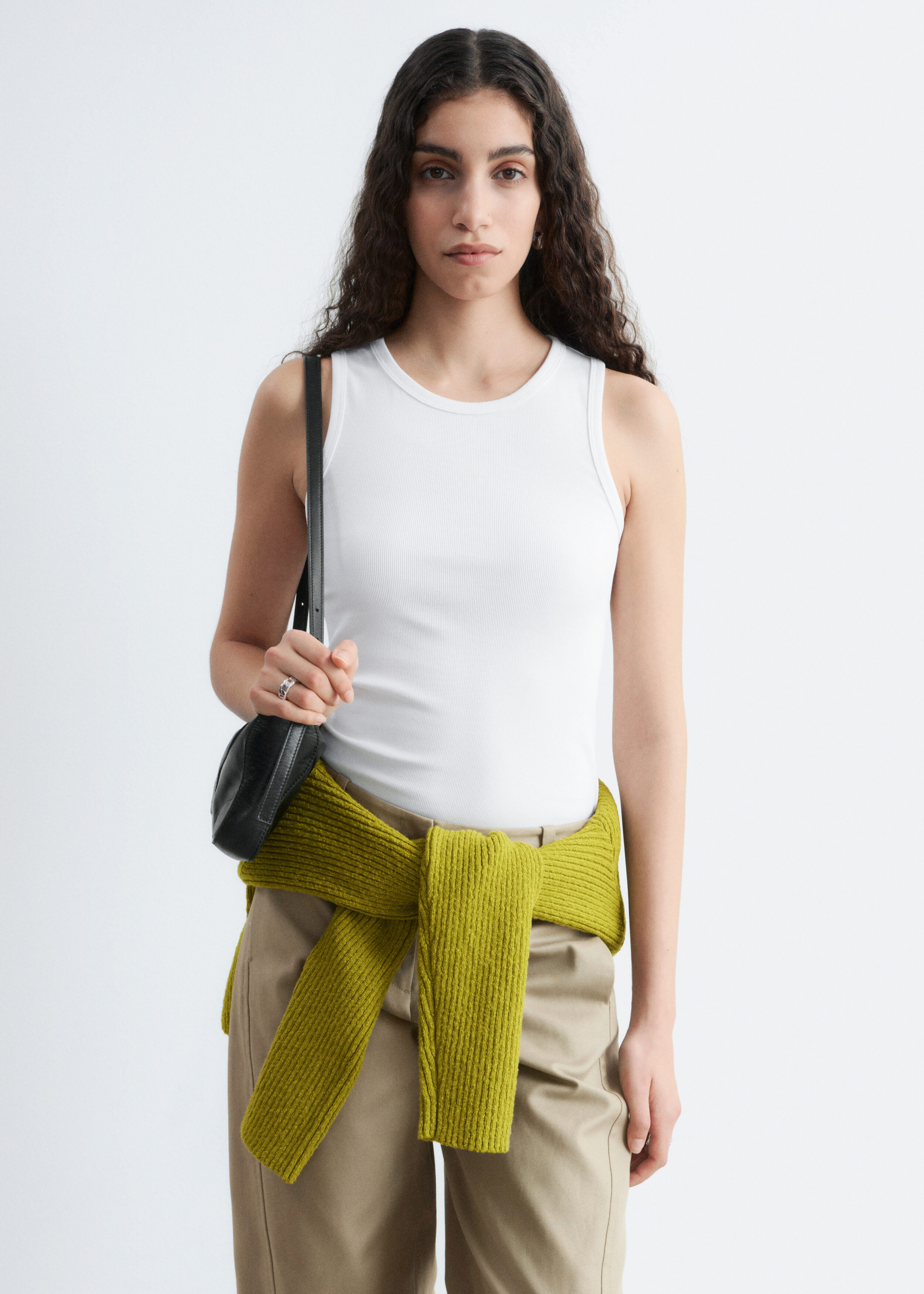 Fitted Tank Top - White - Tops - & Other Stories US