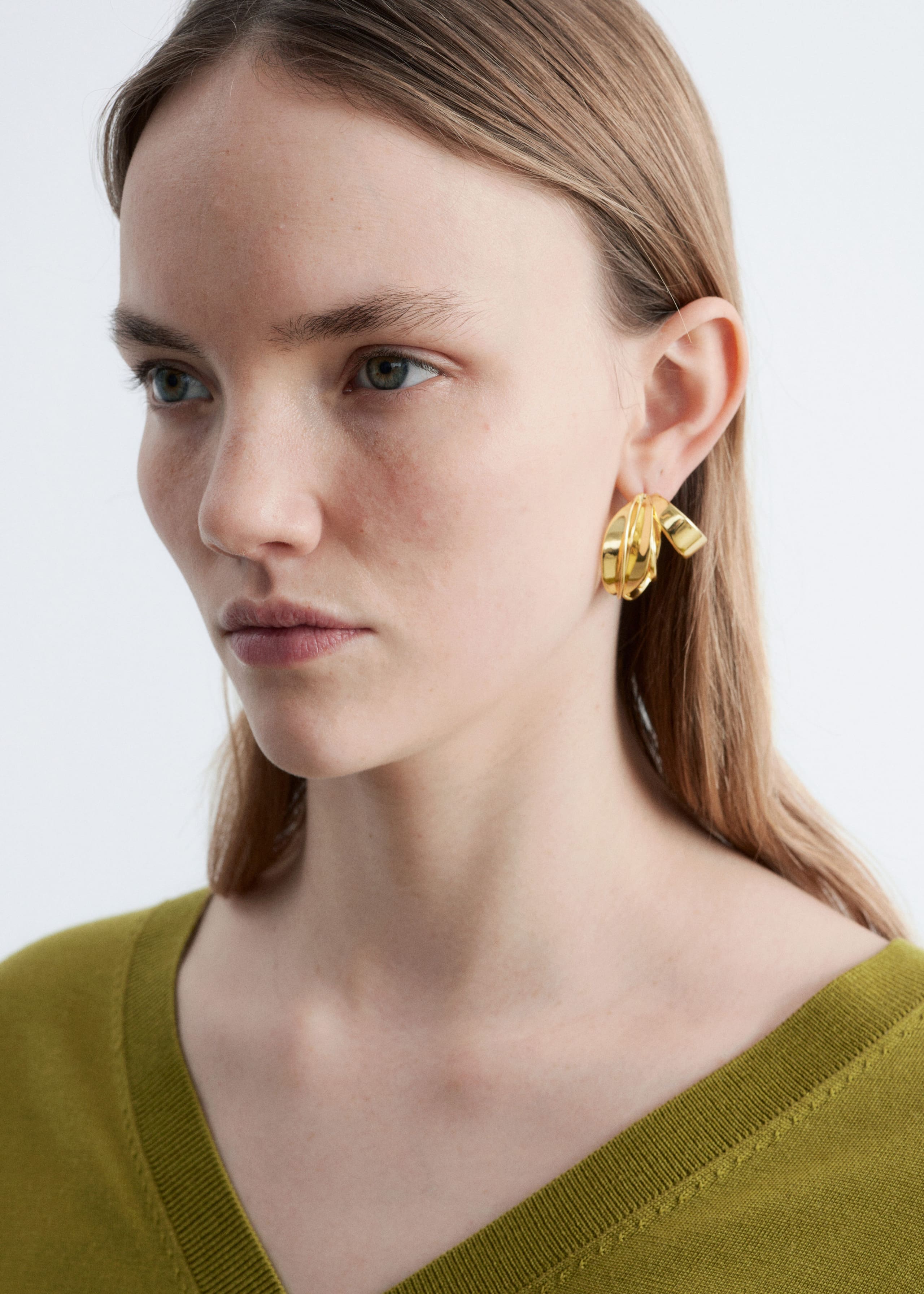 Image of Sculptural Hoop Earrings