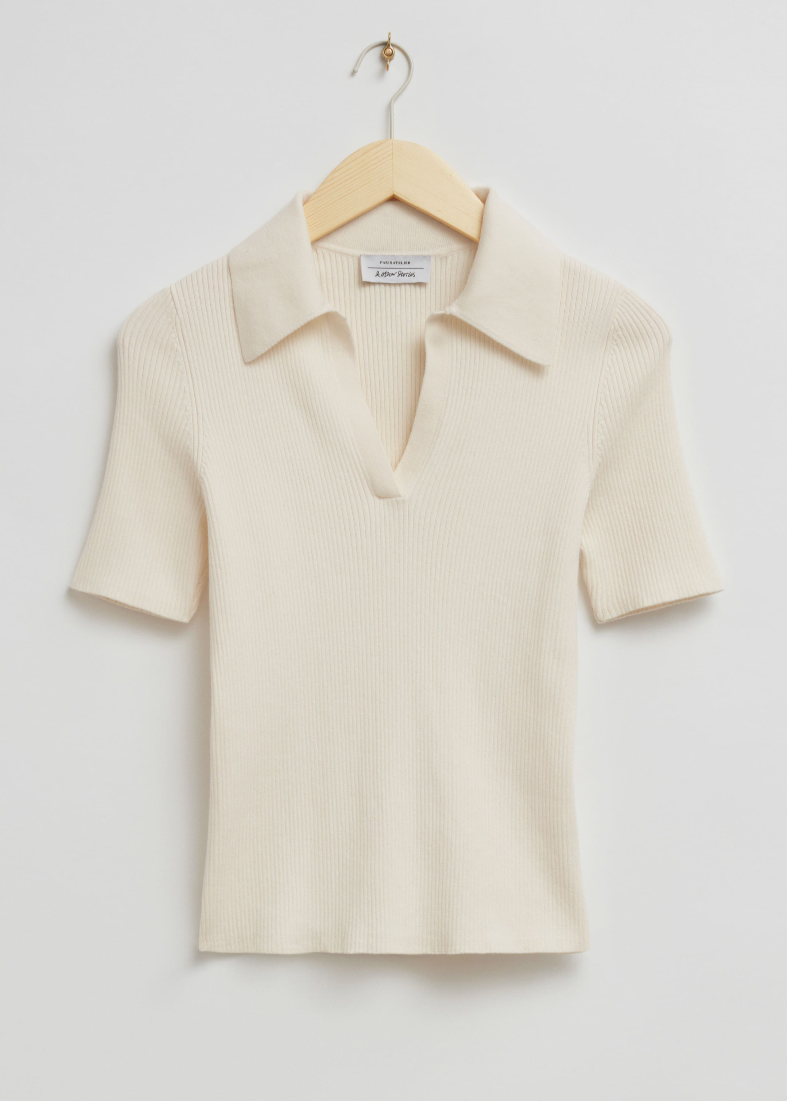 Fitted Collared Top - Dark Blue - Still Life