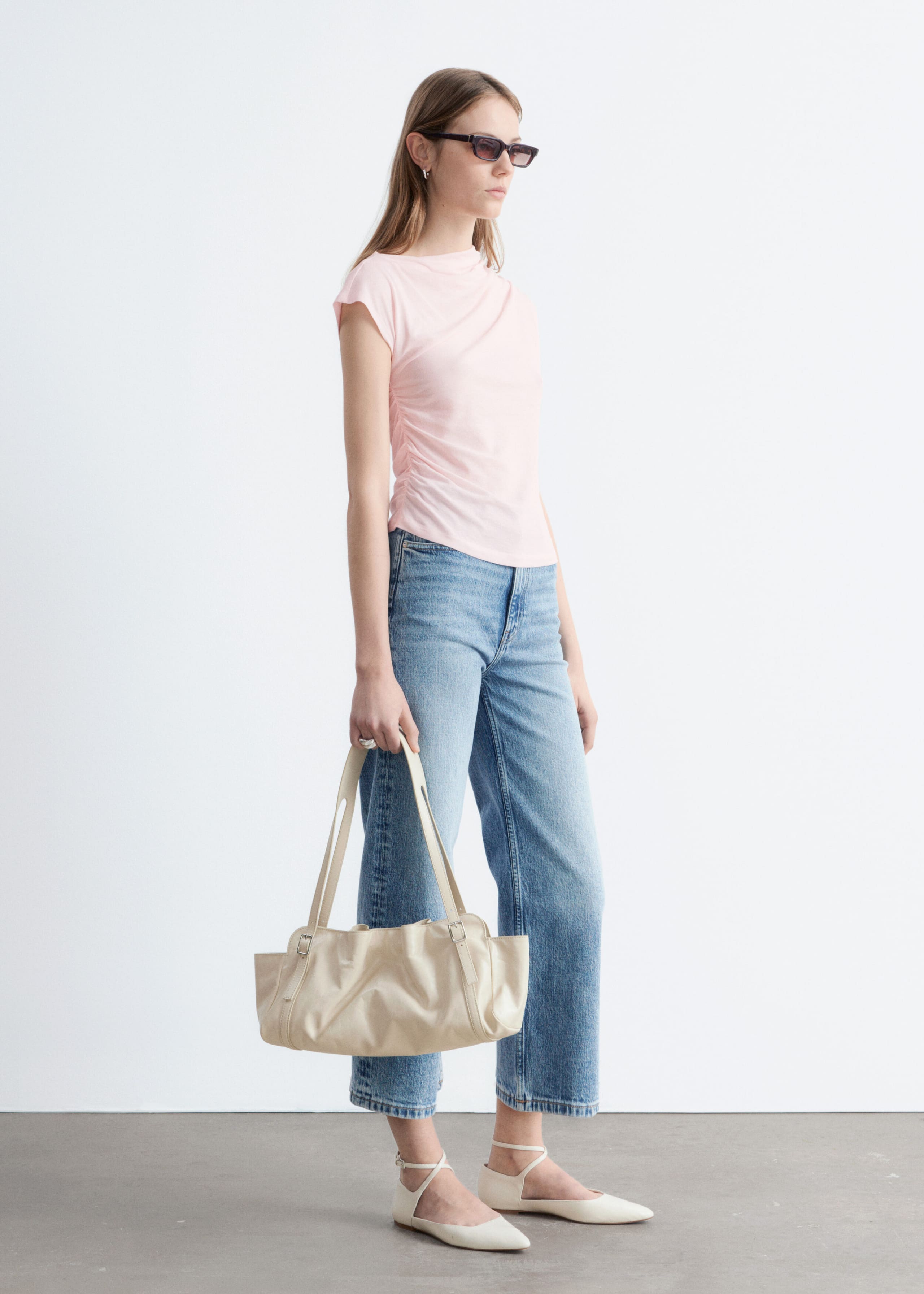 Image of Haut drapé en jersey