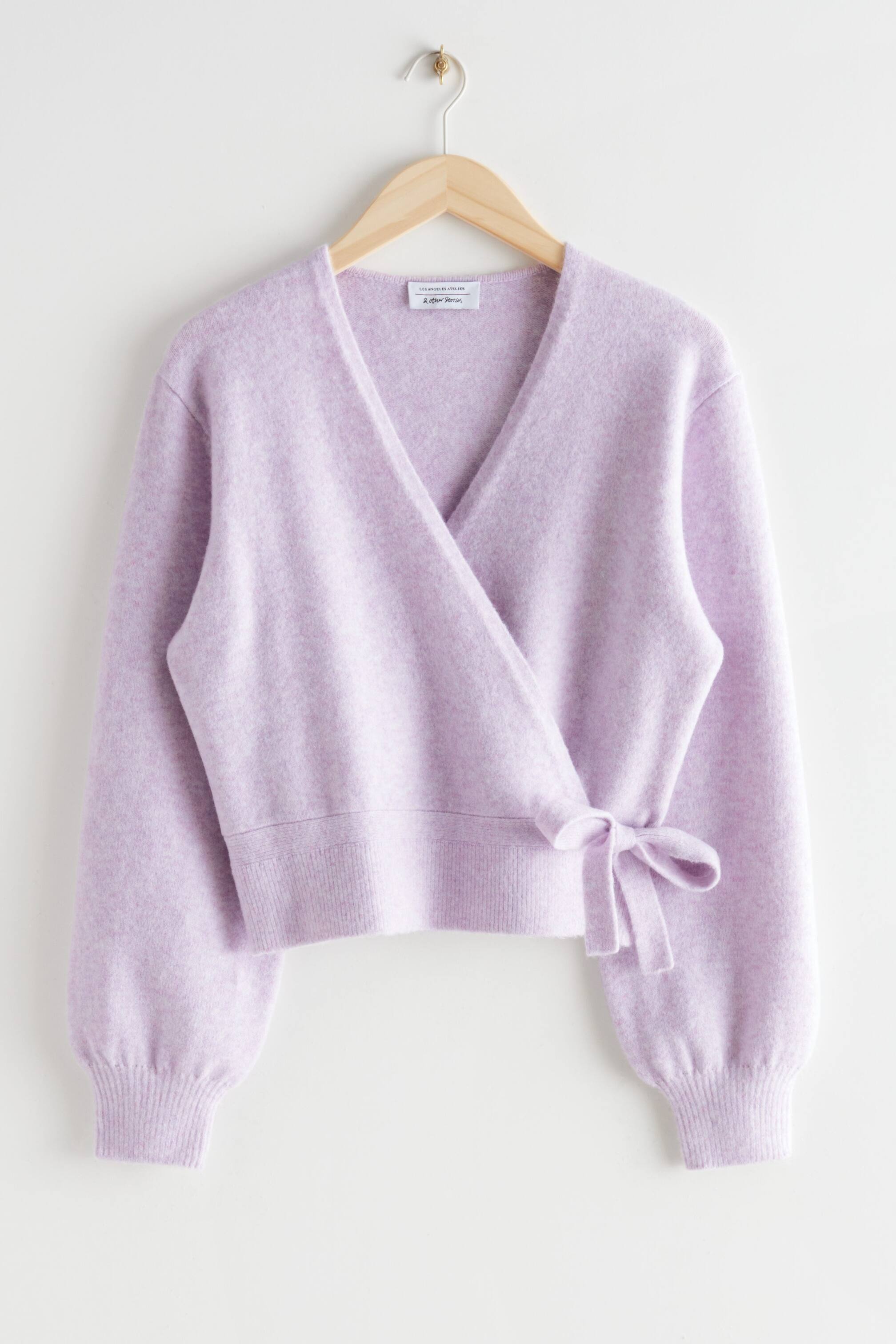View larger image: Wrap Cardigan - Lilac - Ladies | H&M GB 1