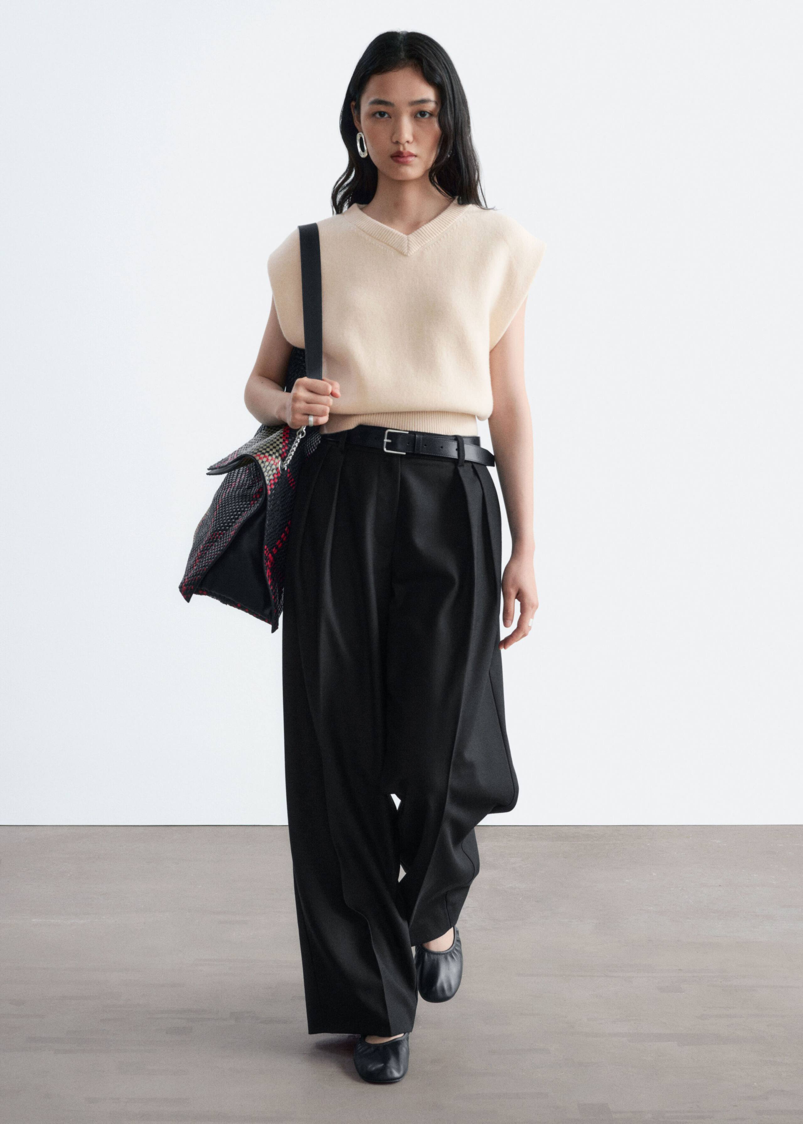 Wool-Blend Tailored Trousers - Black - Lookbook