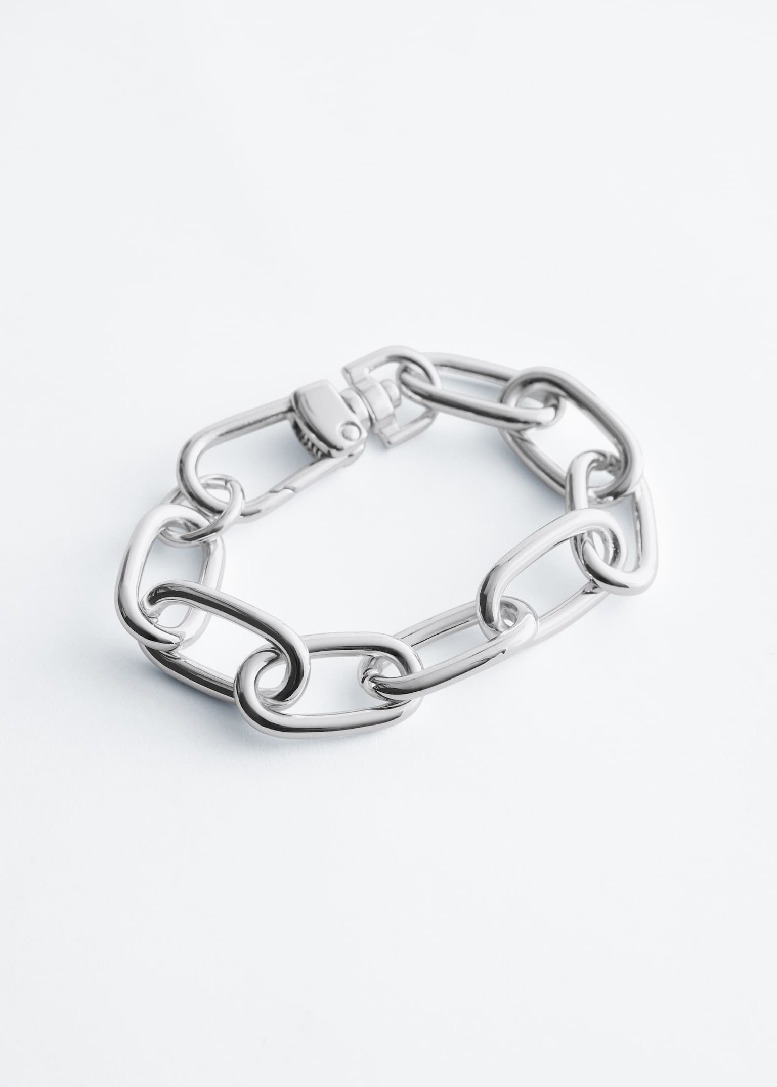 Brățară cu Lanț Gros - Argintiu/Auriu