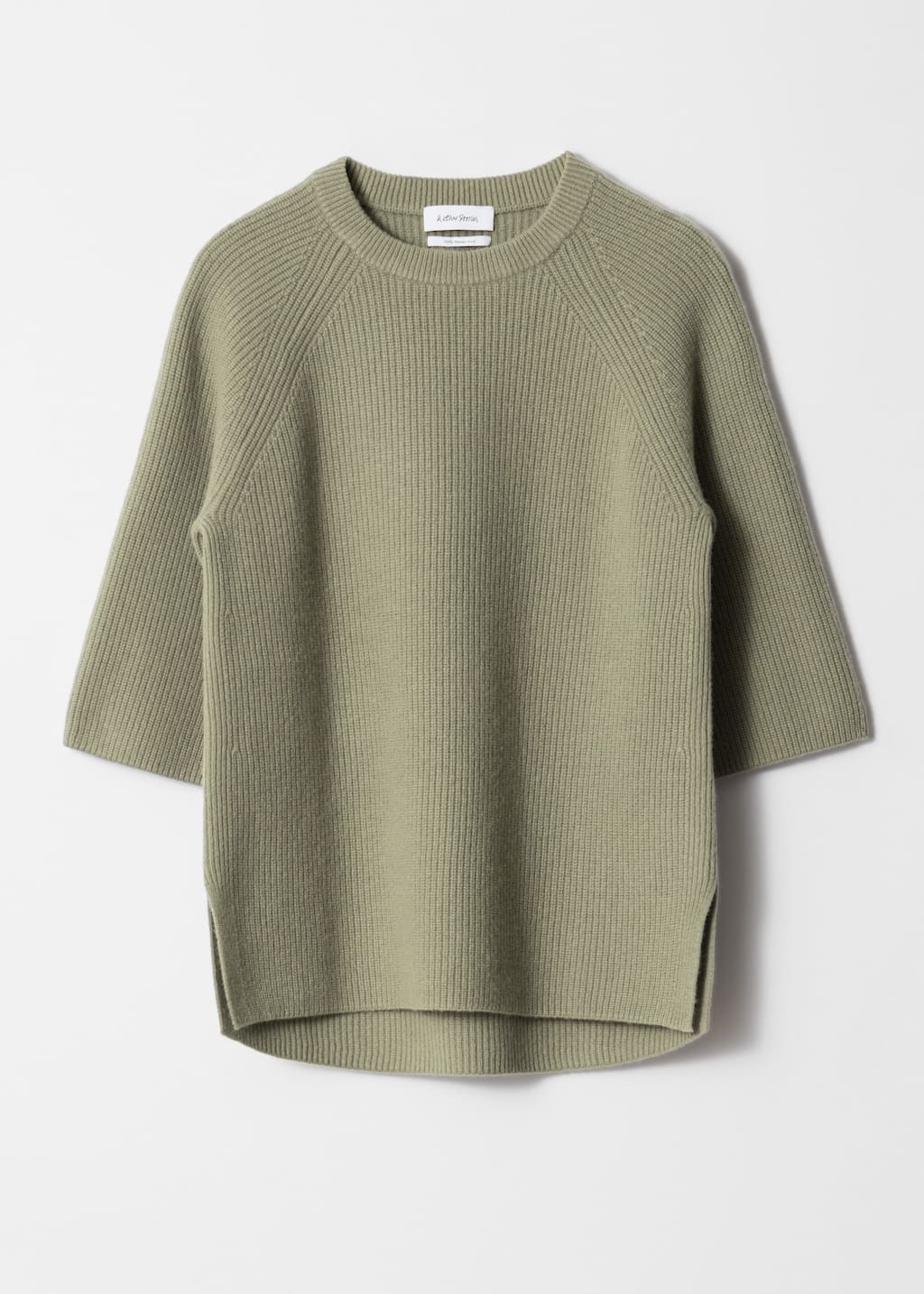 Knitted Wool Top - Green - Still Life