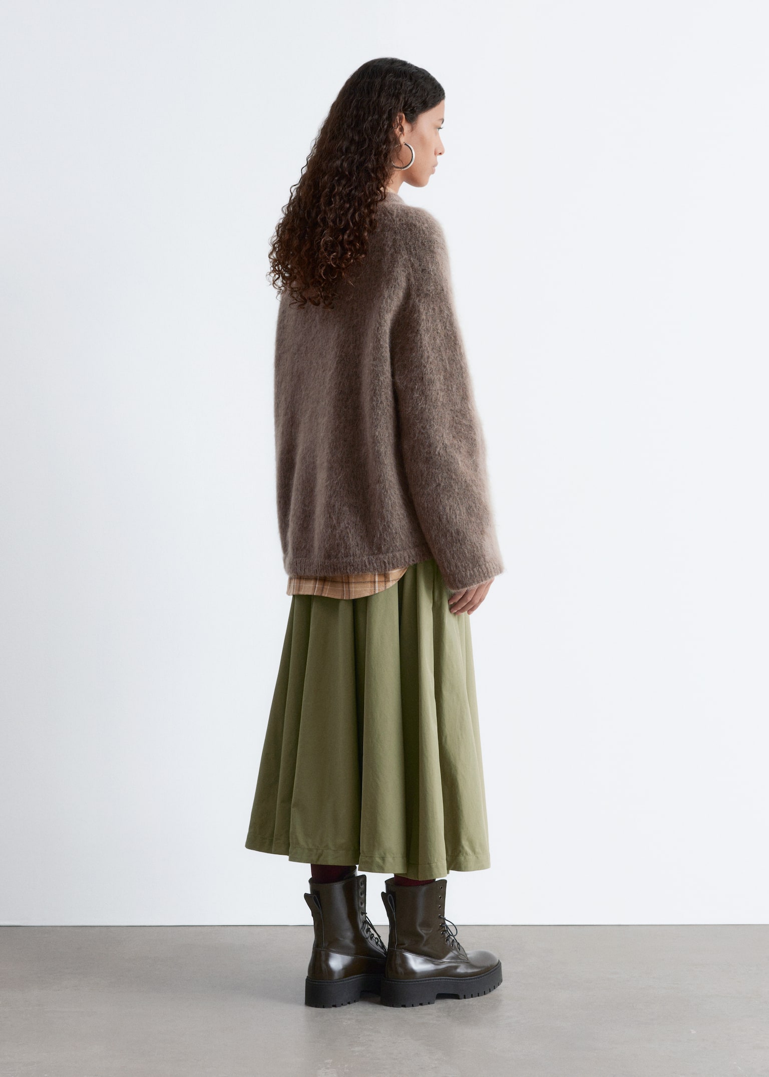 Mohair-Blend Jumper - Taupe/Lichtgroen/Donkerblauw/Donkerbruin/Dark Red/Mint - 5