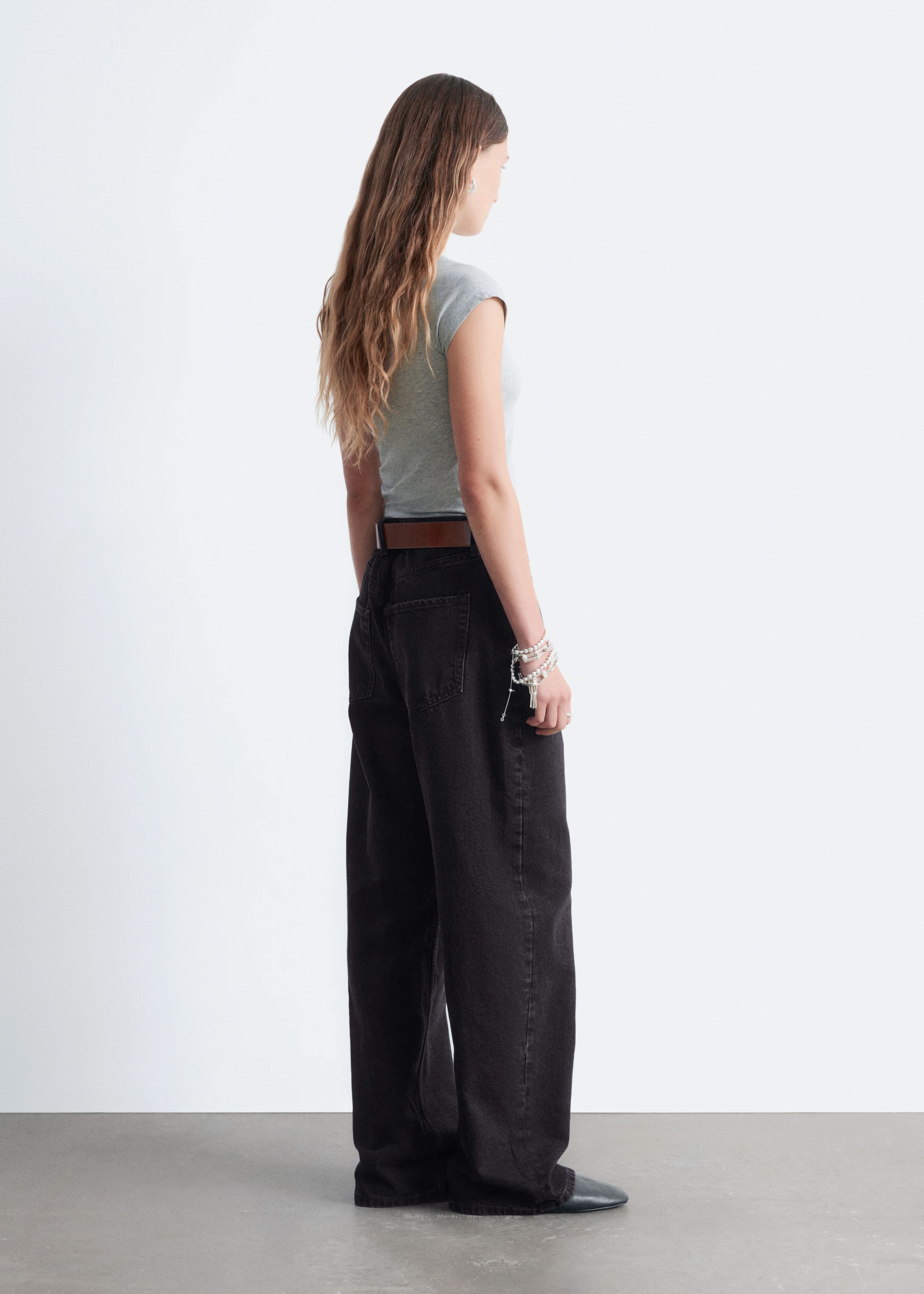 T-shirt ajusté à manches raglan - Blanc - Lookbook