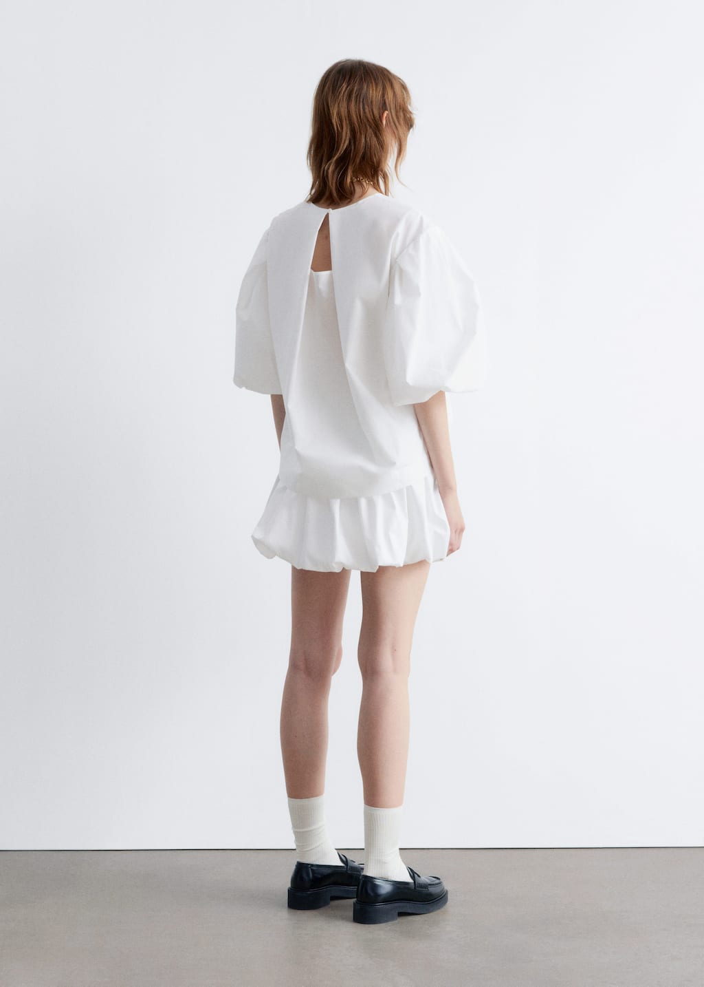 Image of Voluminous Puff-Sleeve Blouse