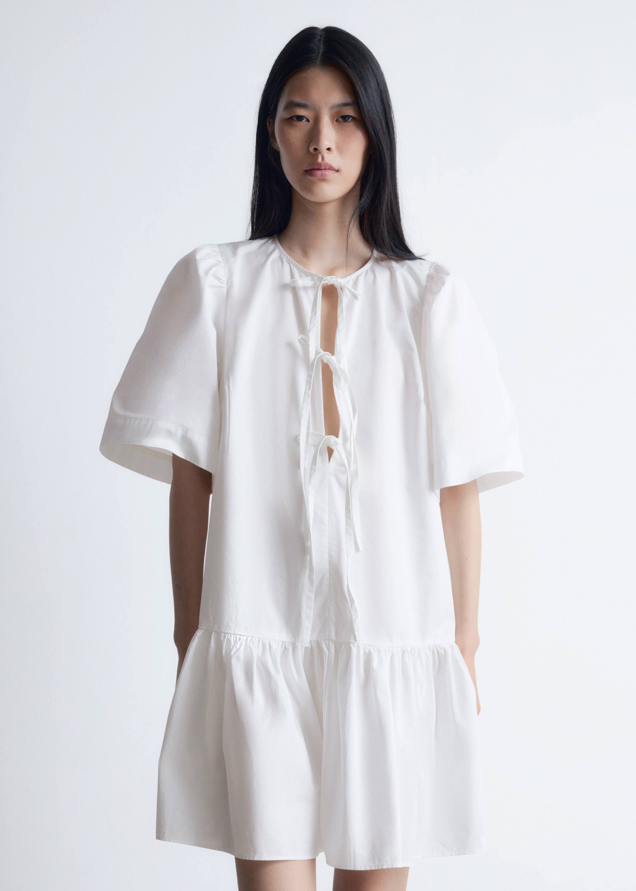 Zobrazit větší obrázek: Peplum minišaty - Bílá - ŽENY | H&M CZ 2