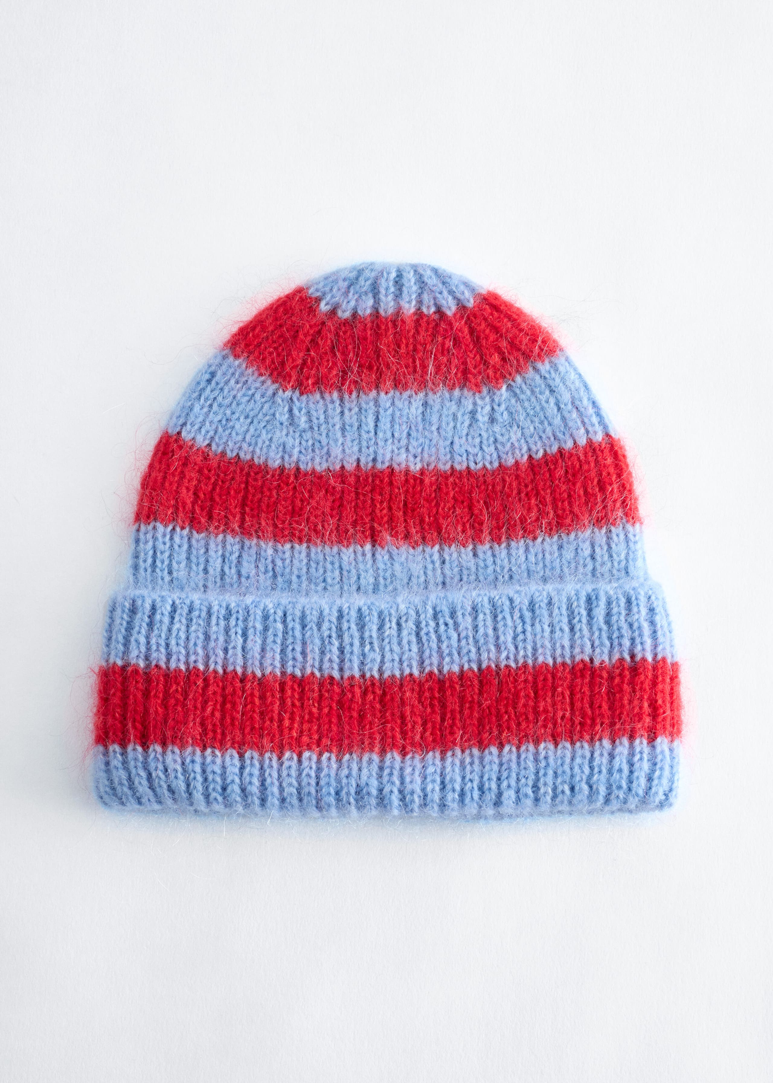 Wool Blend Beanie - Blue/Red - Still Life