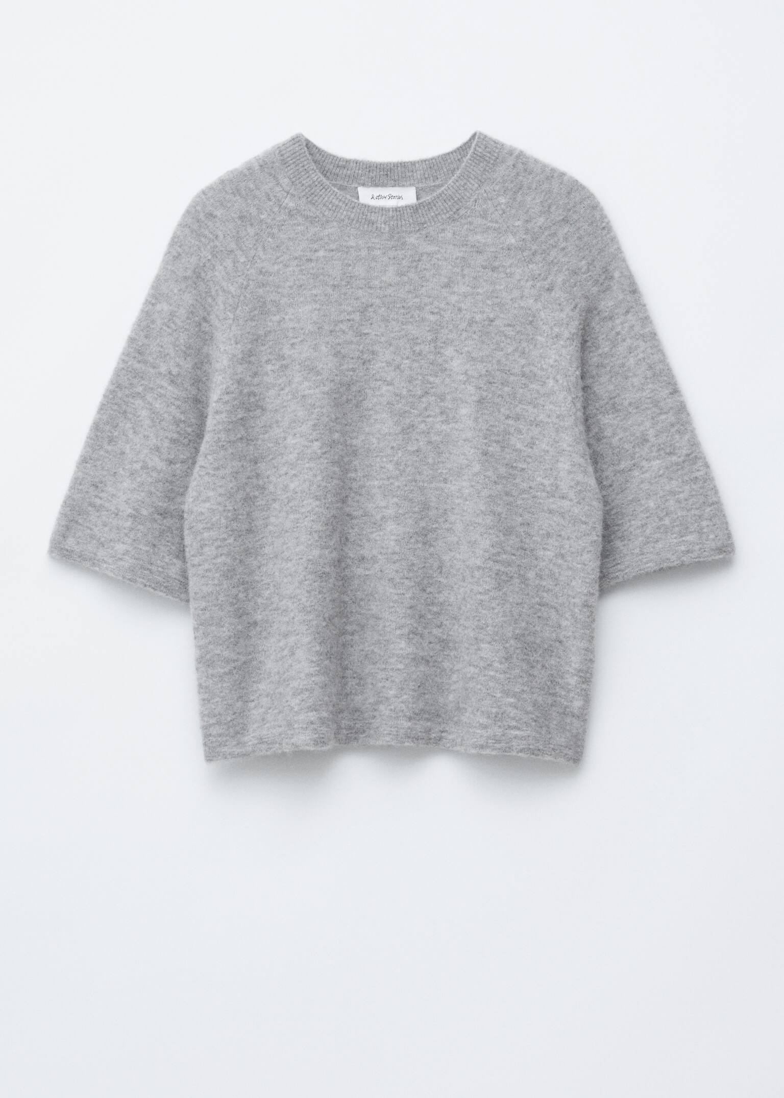 Alpaca-Blend Knitted Top - Grey/Oatmeal/Mole/Burgundy/Red/Black - 2