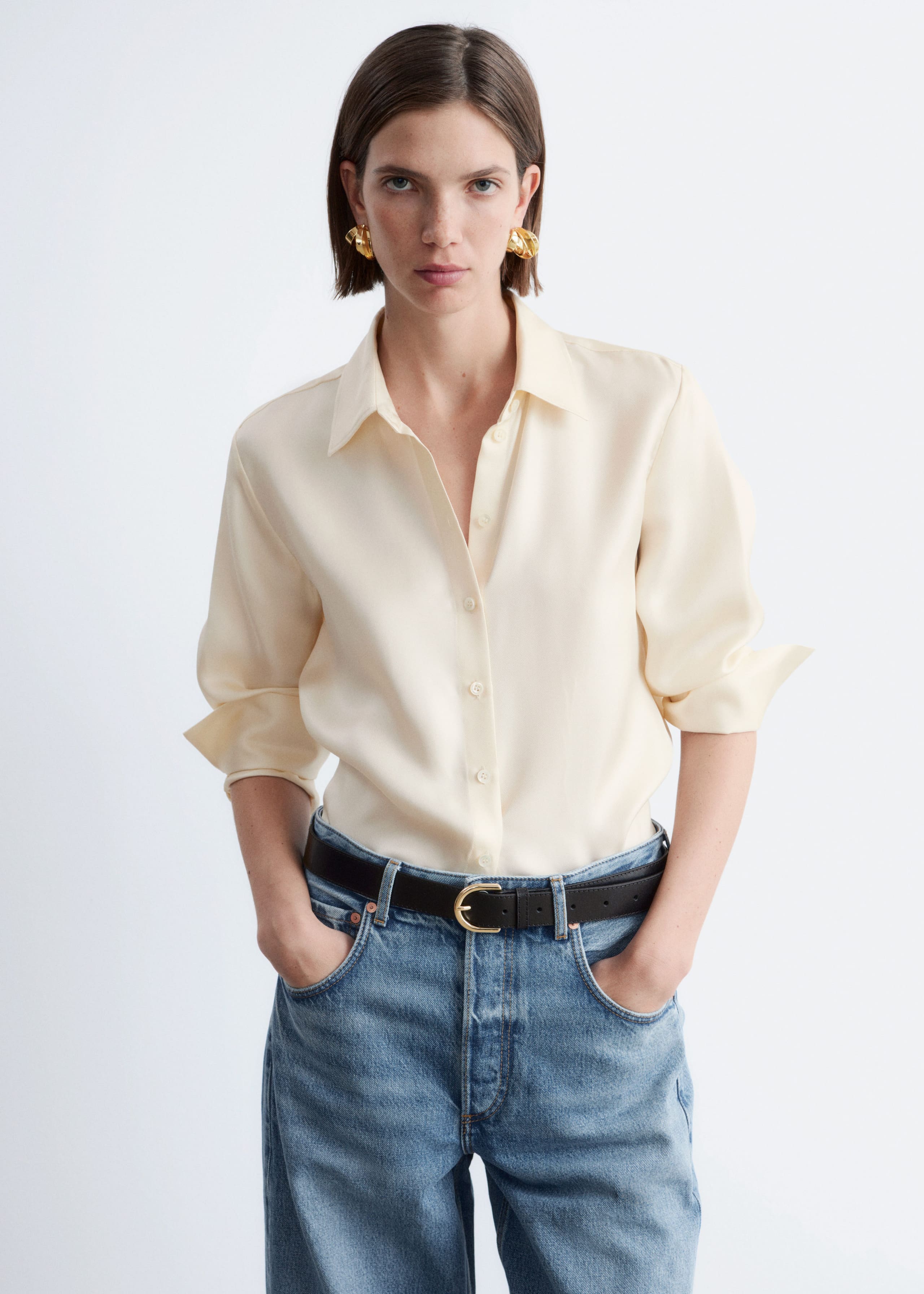 Image of Relaxed Silk Shirt