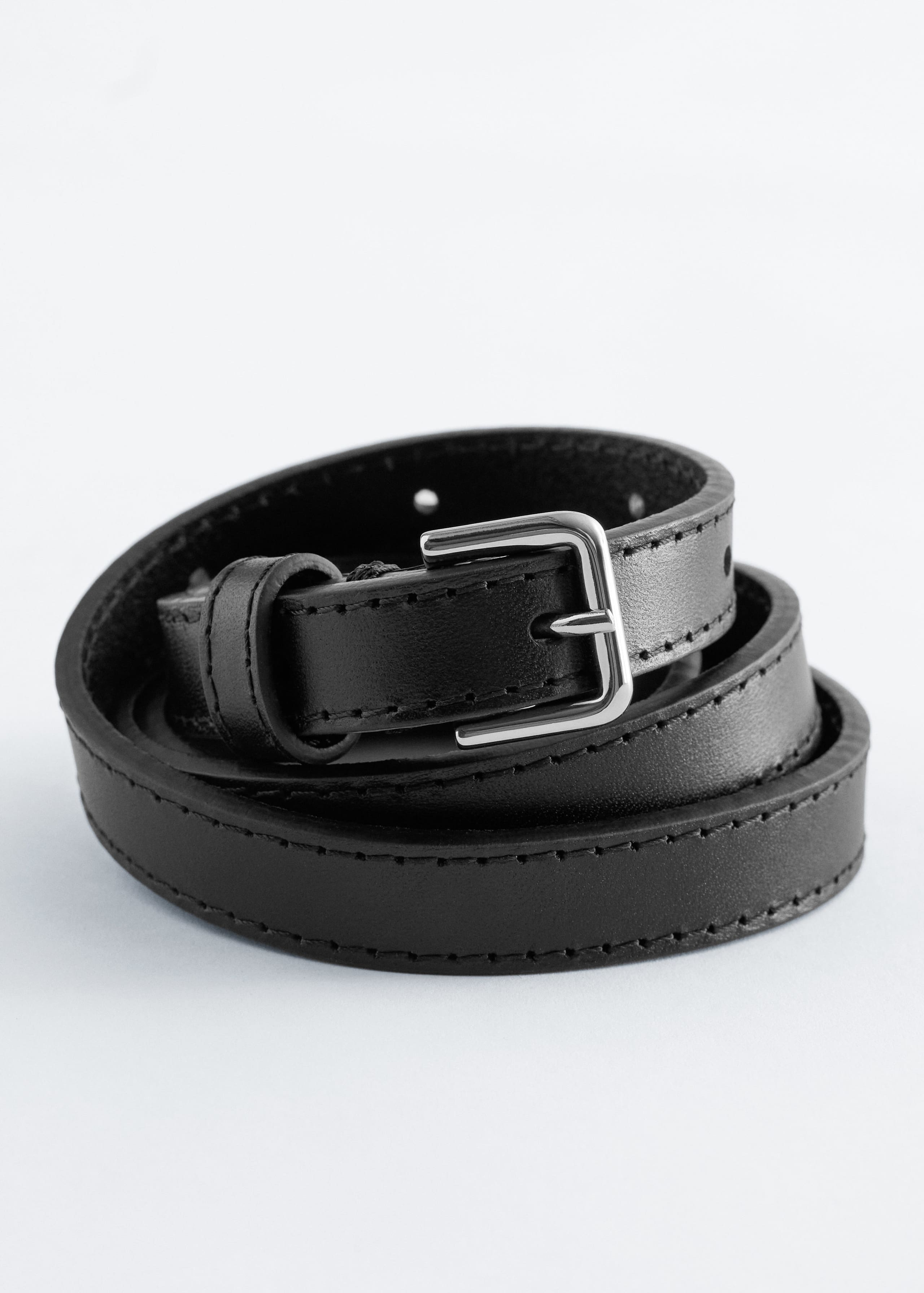Image of Slim Leather Belt