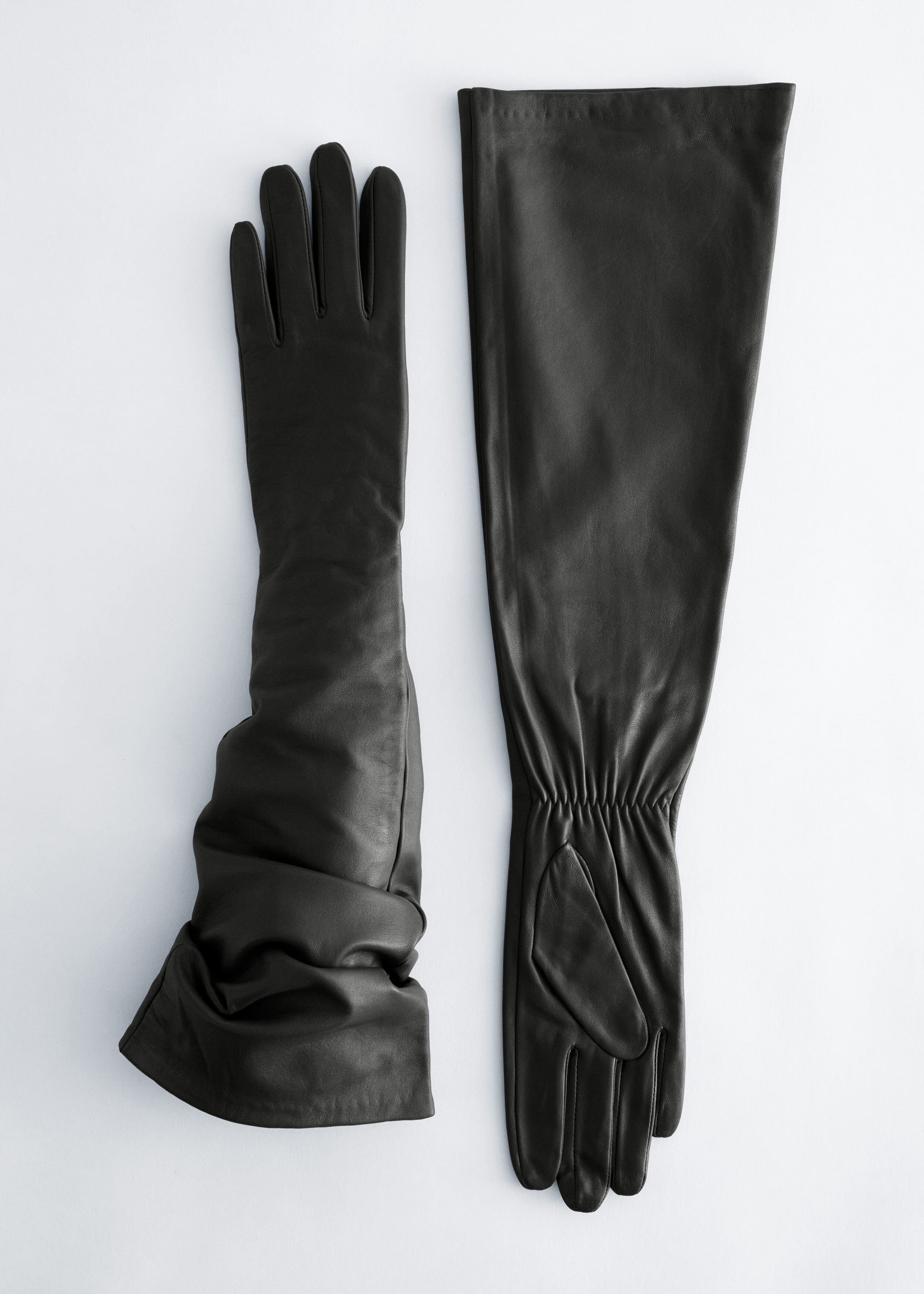 Long Leather Gloves - Purple - Still Life