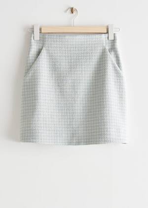 Blue/White Houndstooth