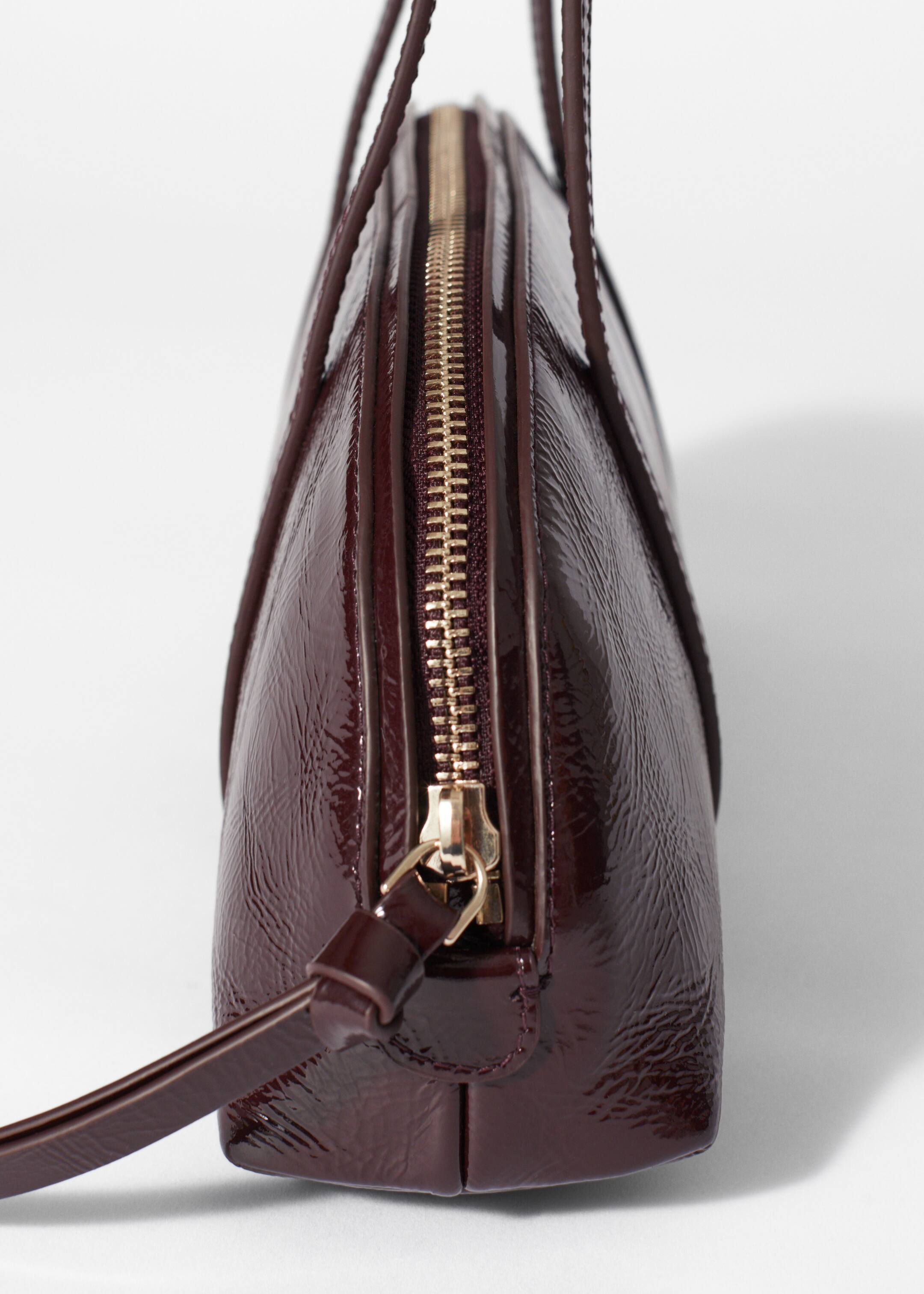 Agrandir l'image: Sac bowling en cuir - Bordeaux - FEMME | H&M FR 5