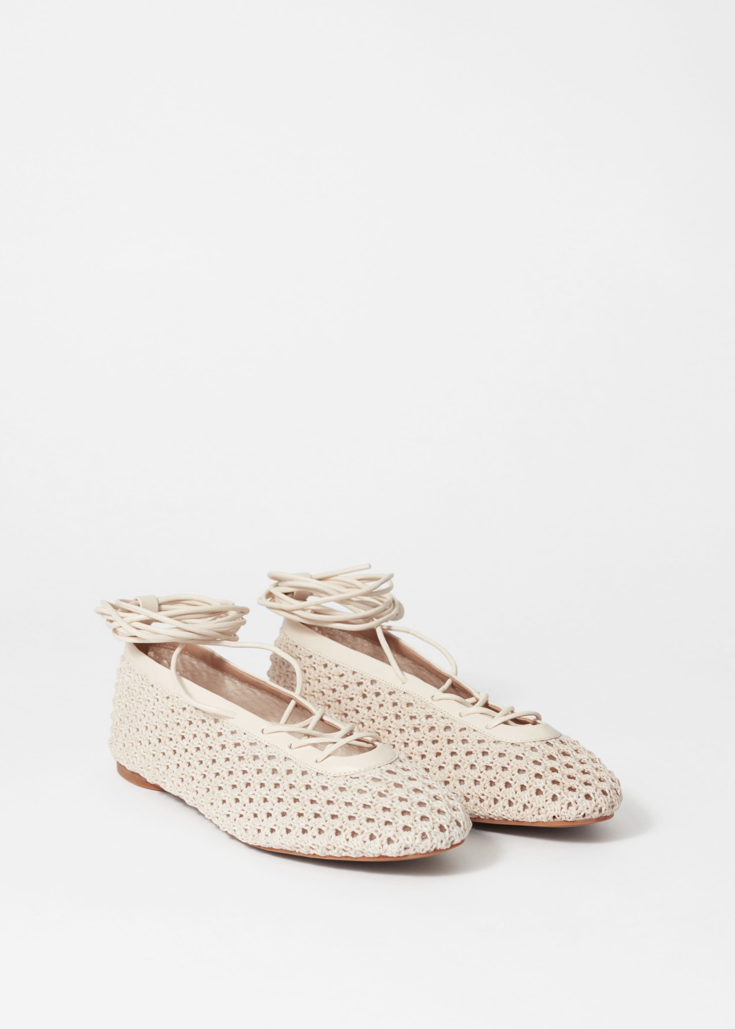 Image of Lace-Up Ballet Flats