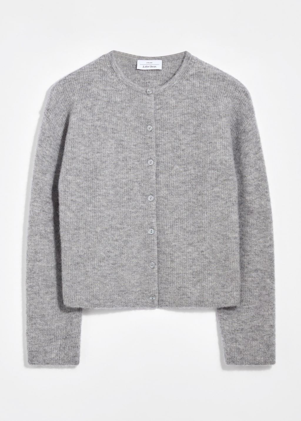 Alpaca-Blend Knitted Cardigan