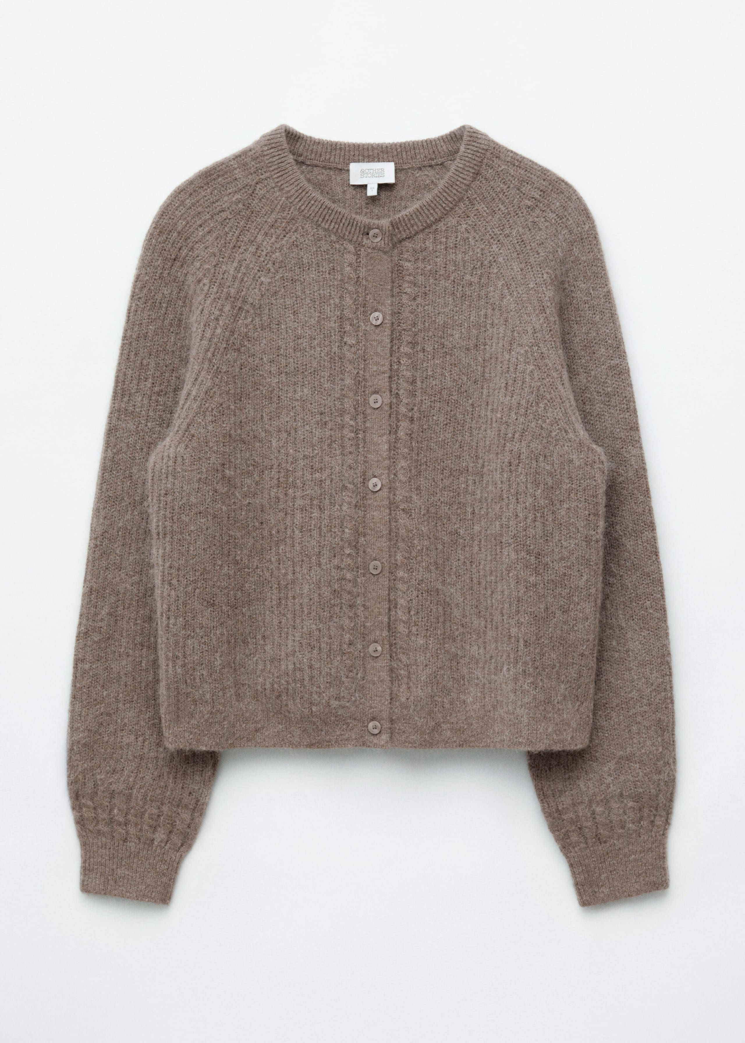 Mohair-Blend Cardigan - Dark Mole - Still Life