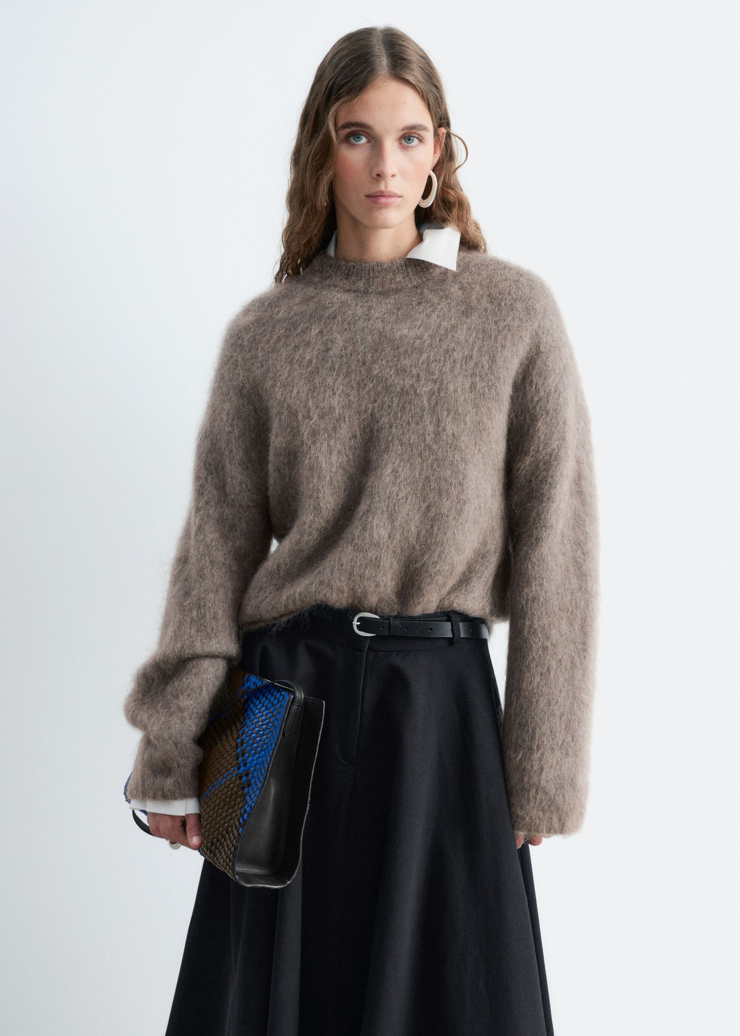 Mohair-Blend Jumper - Dark Mole - Lookbook