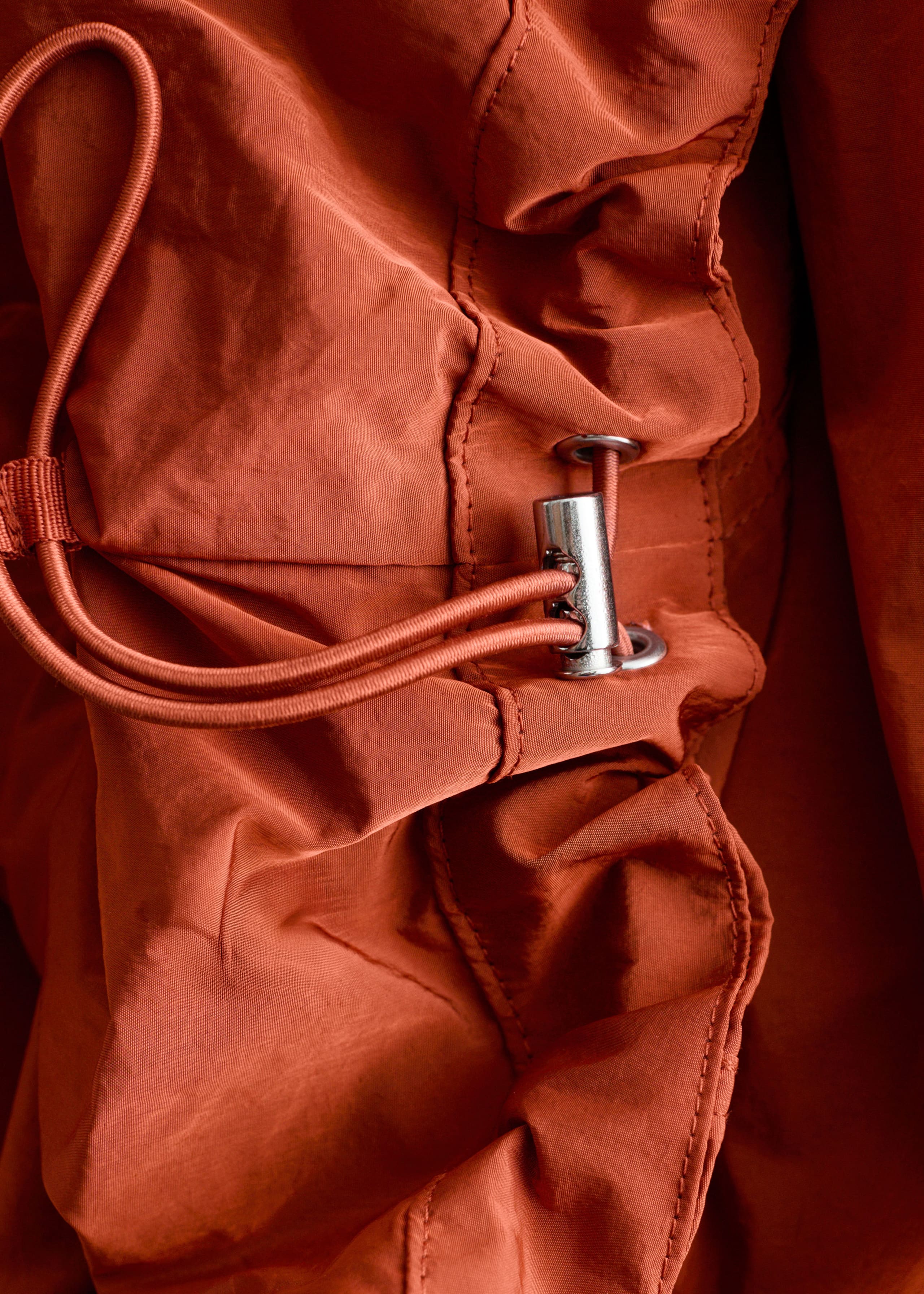 Image of Parka technique à capuche en nylon