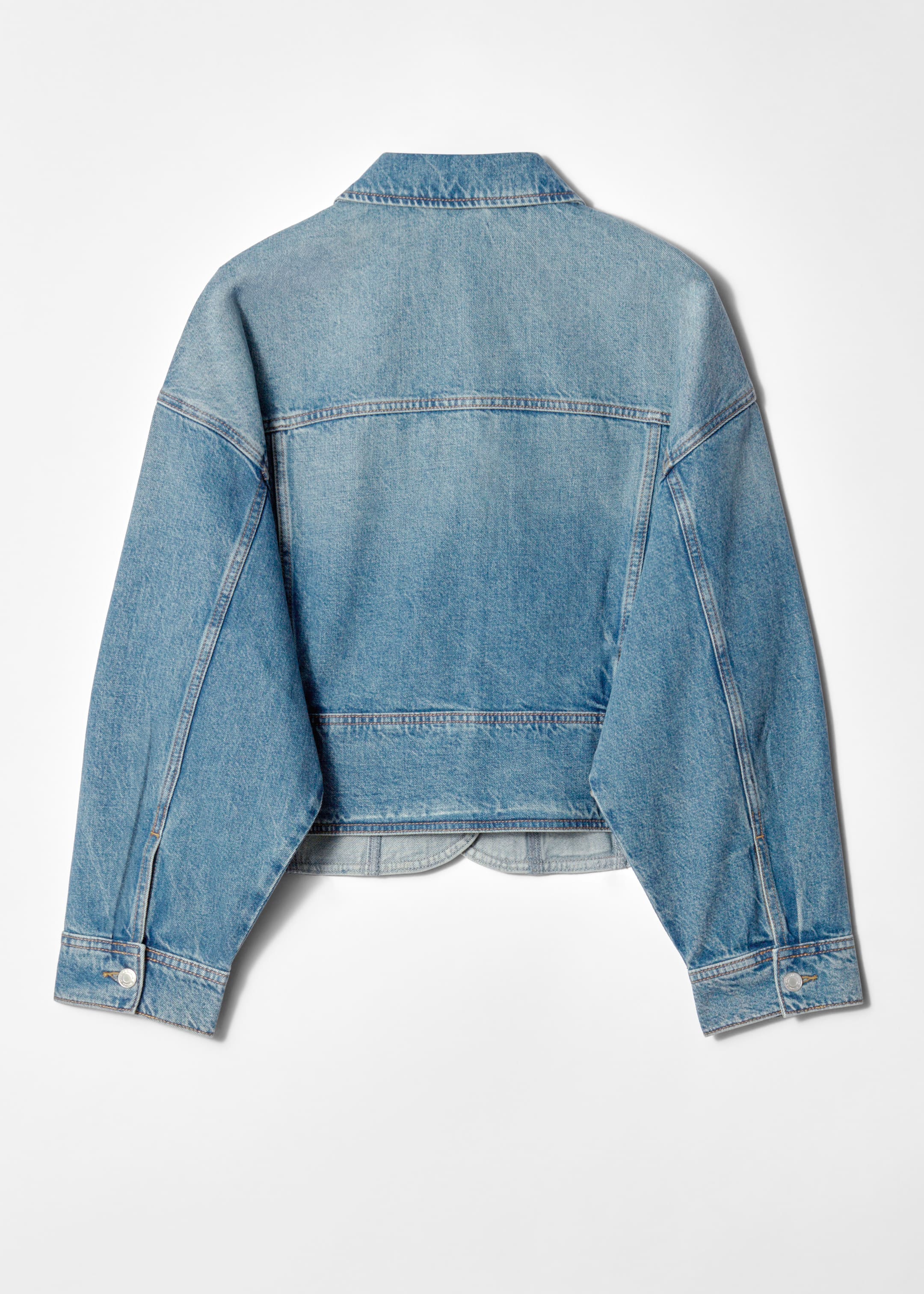 Grösseres Bild ansehen: Kastenförmige Jeansjacke - Verwaschenes Blau - DAMEN | H&M CH 8